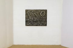 Brutalist Bronzed Resin Wall Relief Sculpture, Style of Paul Evans, c 1970s