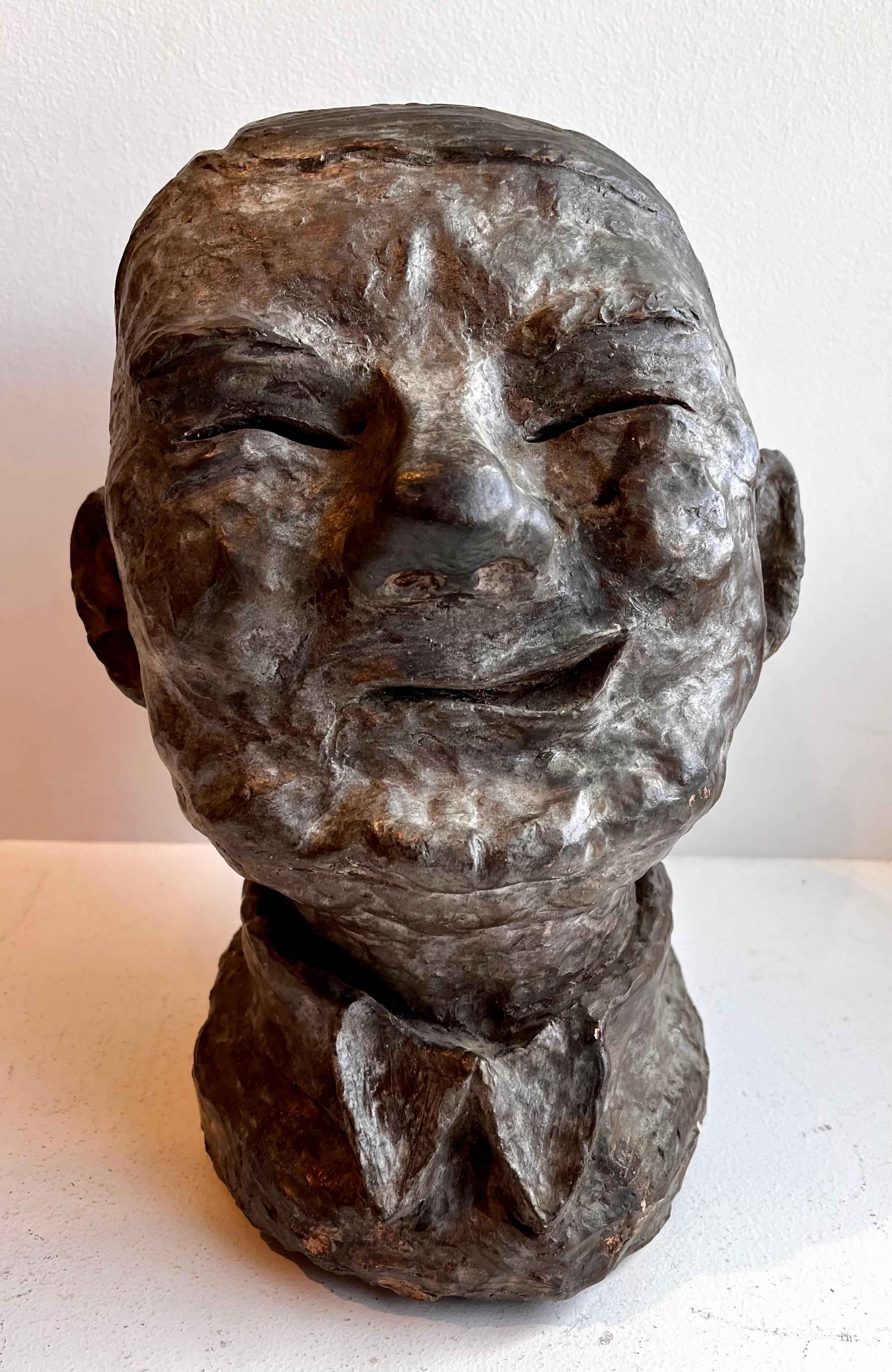 Brutalist Bust of W. C. Fields, artist unknown For Sale 4