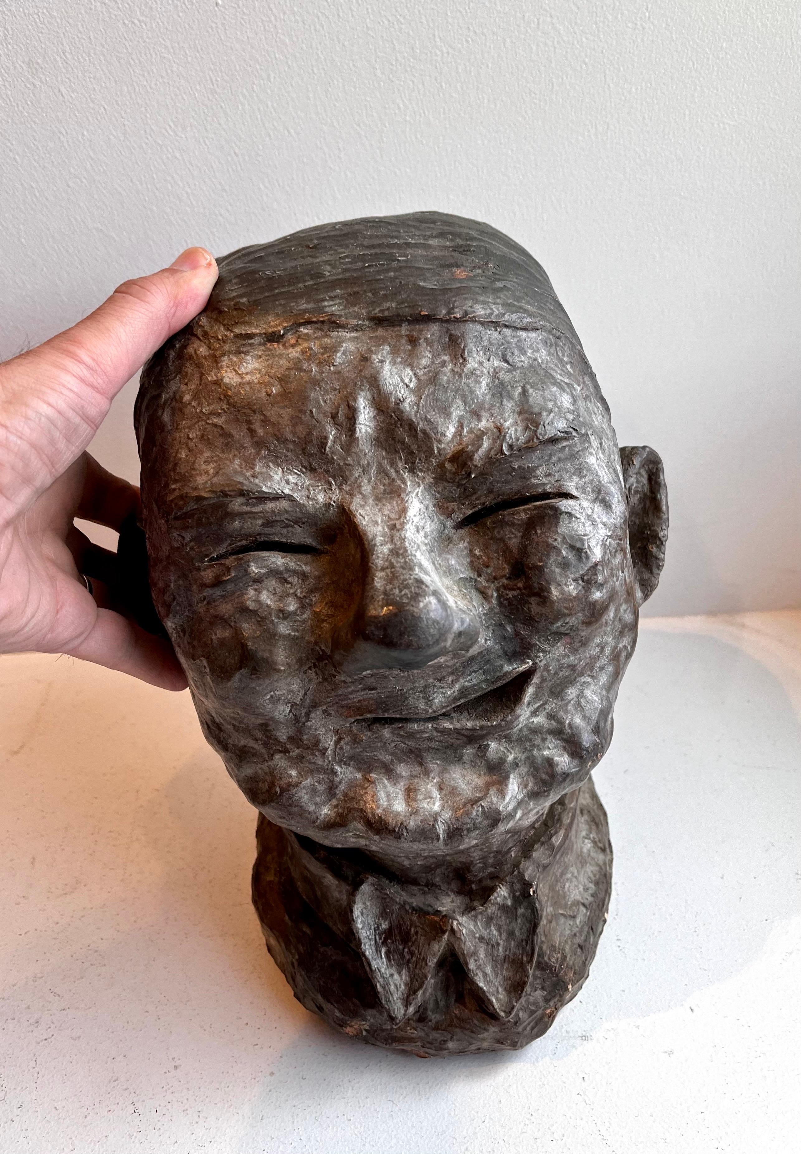 Brutalist Bust of W. C. Fields, artist unknown For Sale 6