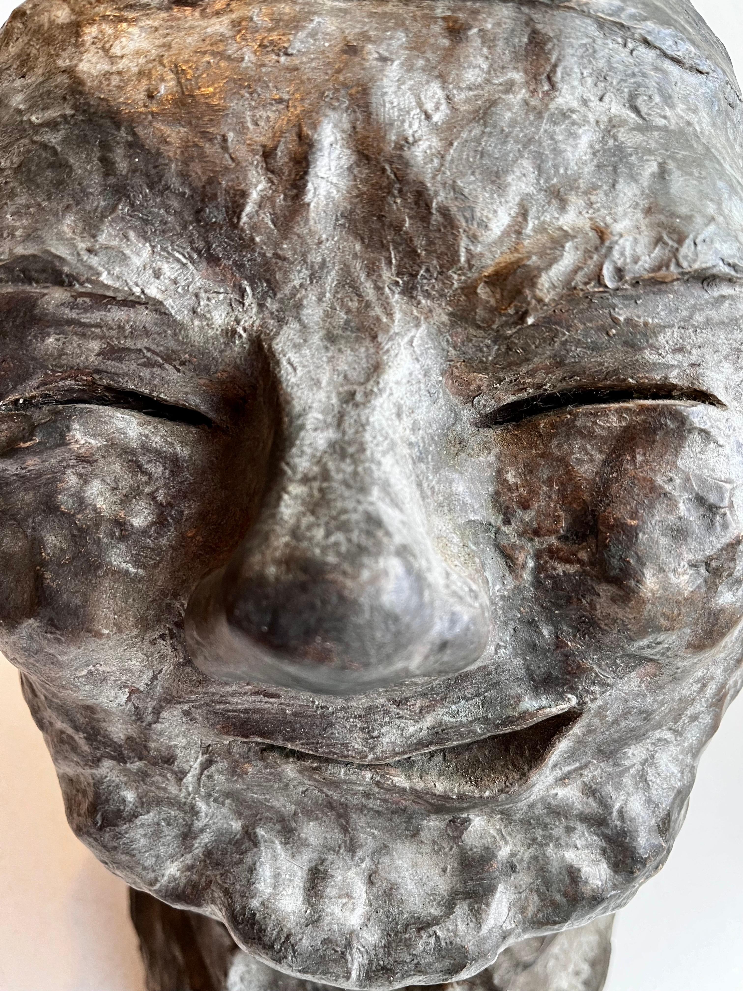 Brutalist Bust of W. C. Fields, artist unknown For Sale 8