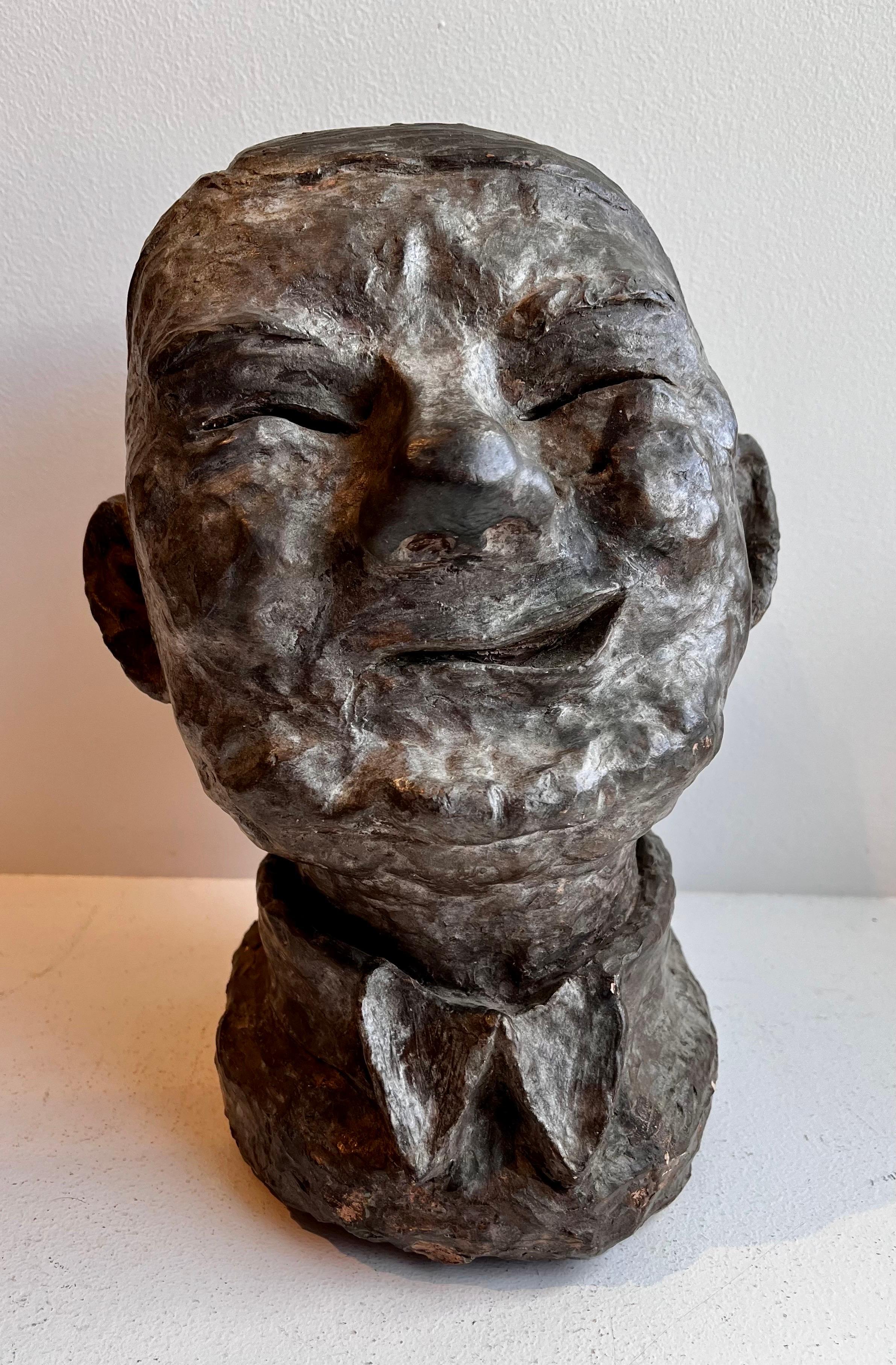 Brutalist Bust of W. C. Fields, artist unknown

