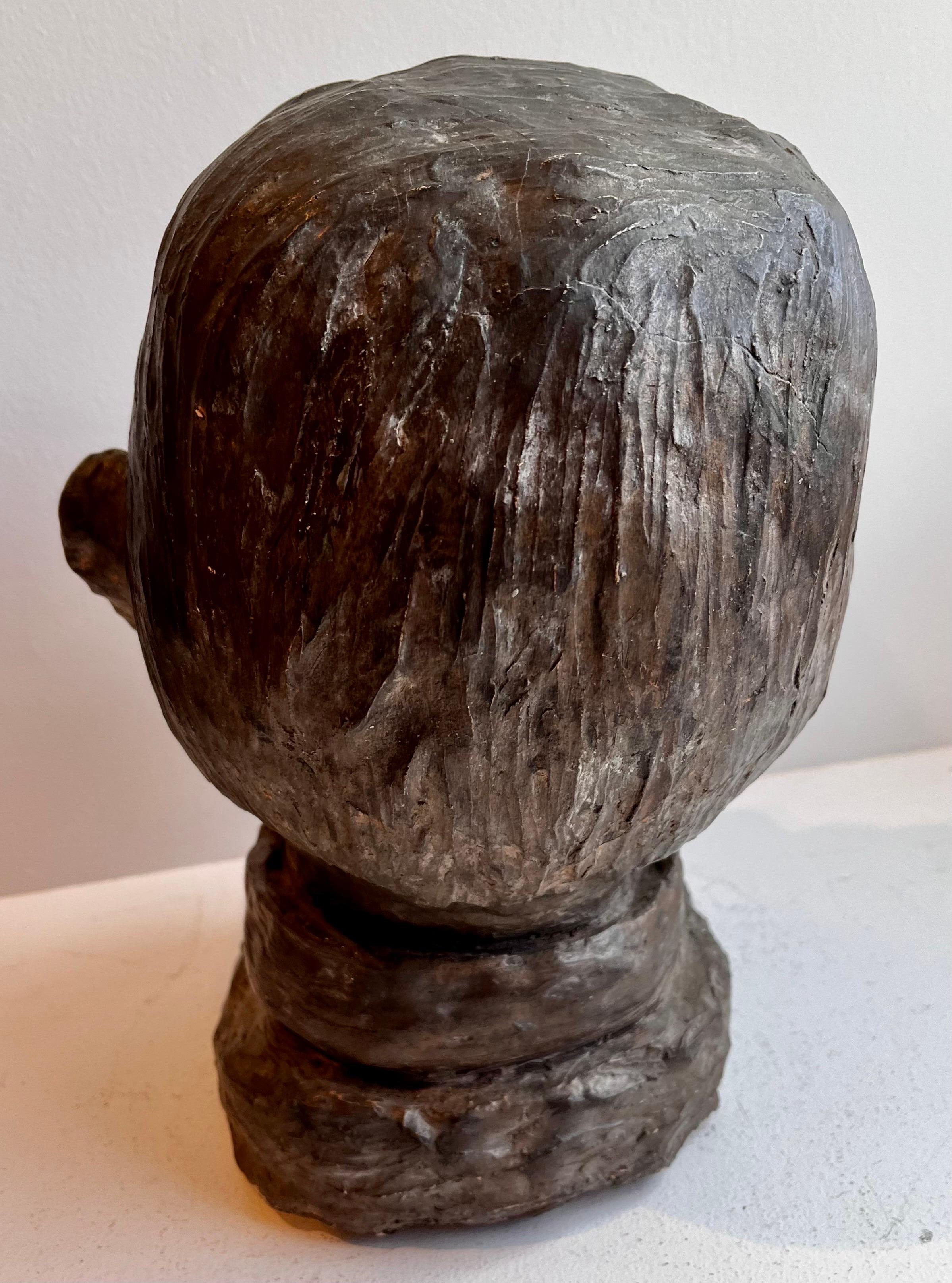 Brutalist Bust of W. C. Fields, artist unknown For Sale 3