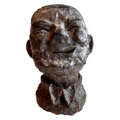 Brutalist Bust of W. C. Fields, artist unknown