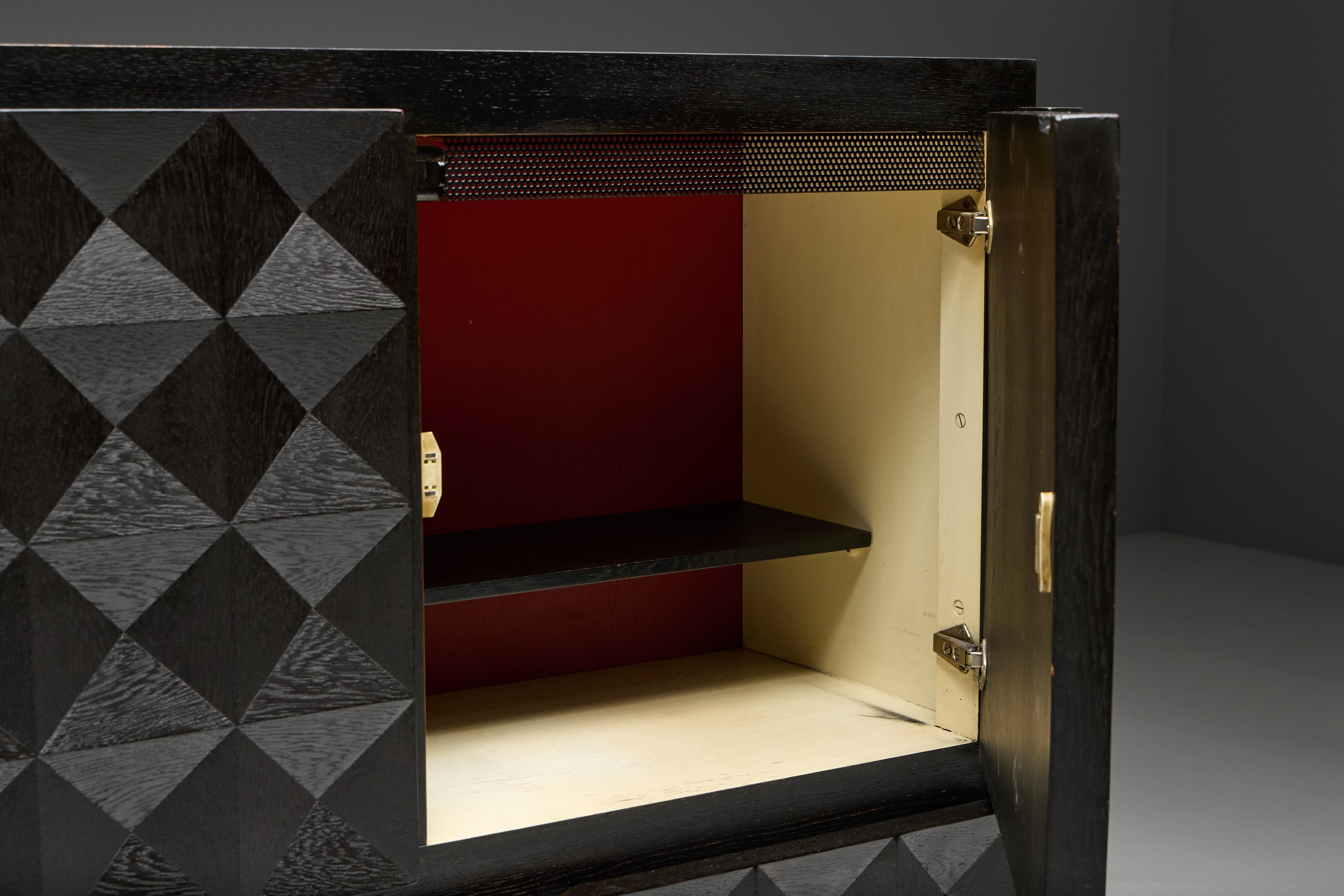 Brutalist Cabinet by De Coene, Belgium, 1970s For Sale 3