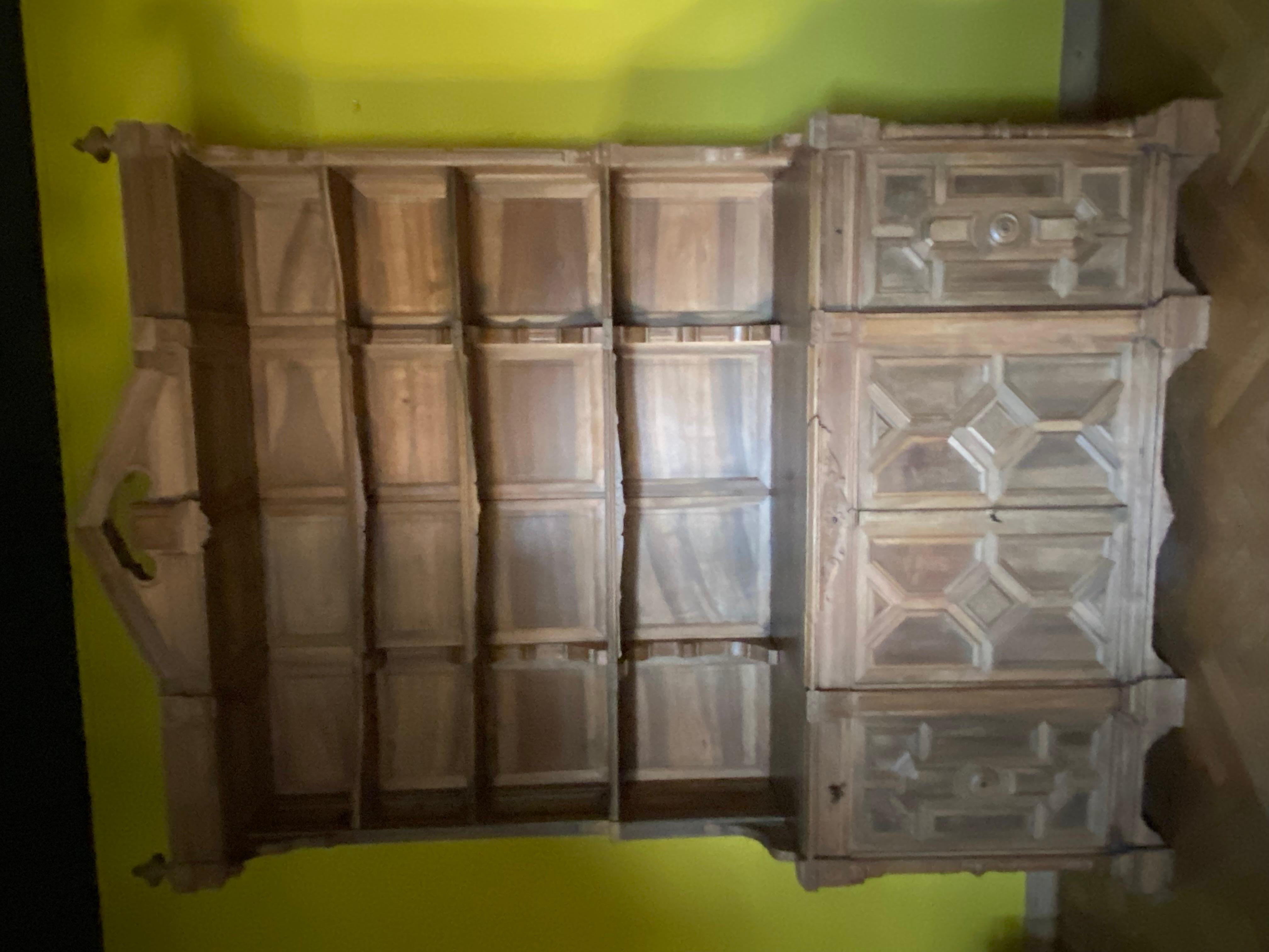 Brutalist Cabinet from France from Around 1960 For Sale 8