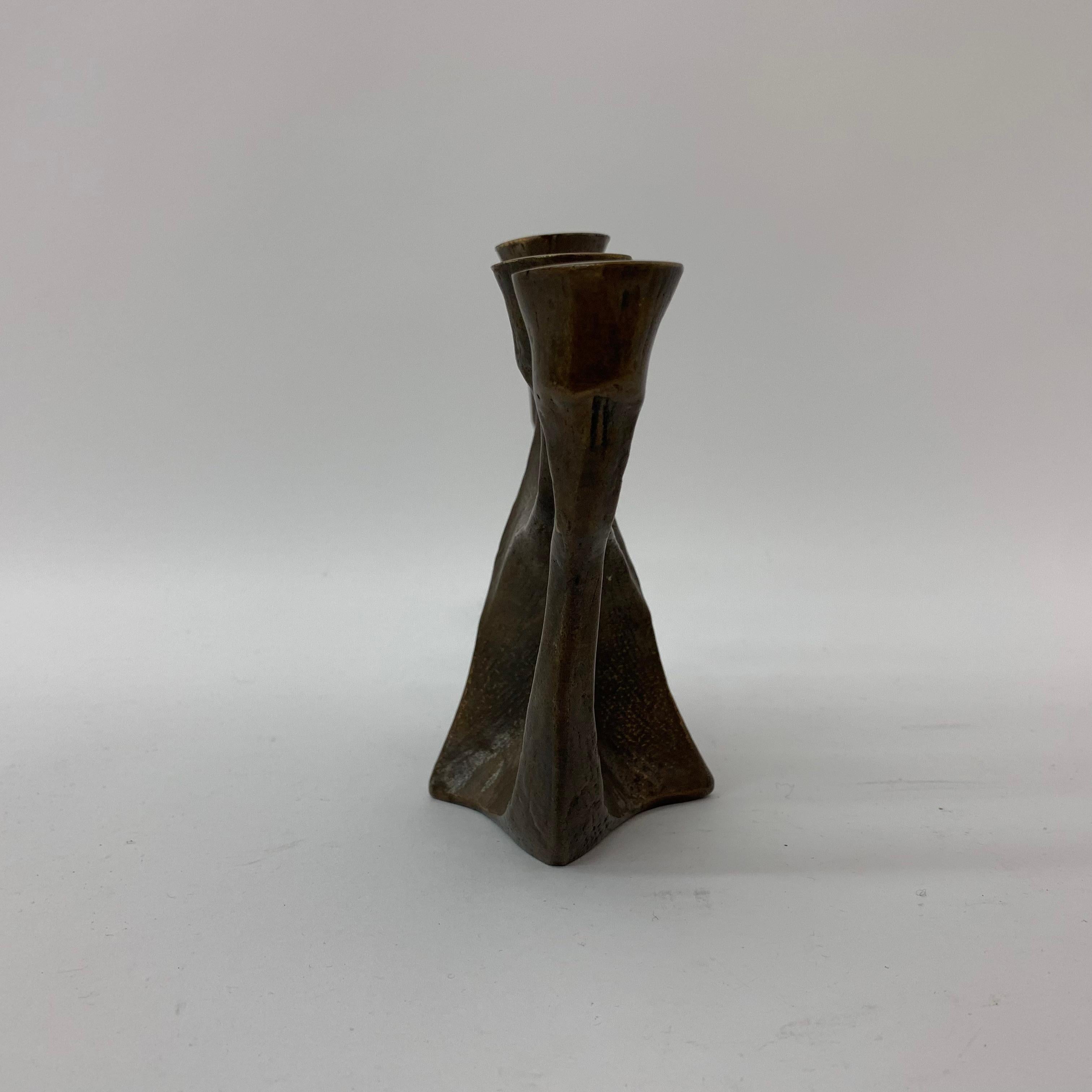 Brutalist Candle Holder by Horst Dalbeck, 1970s, Germany For Sale 6