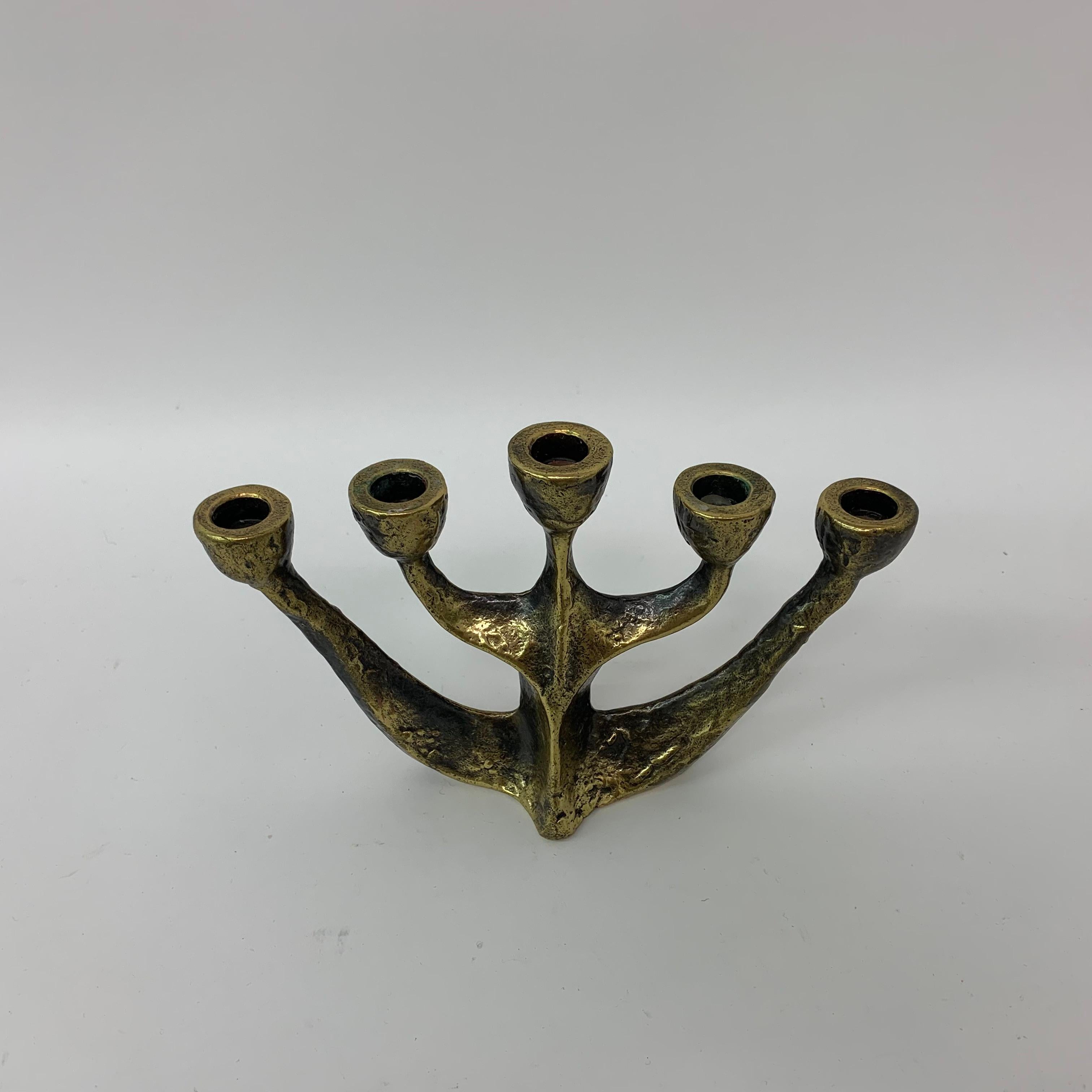 Brutalist Candle Holder by Horst Dalbeck, 1970s, Germany In Good Condition For Sale In Delft, NL