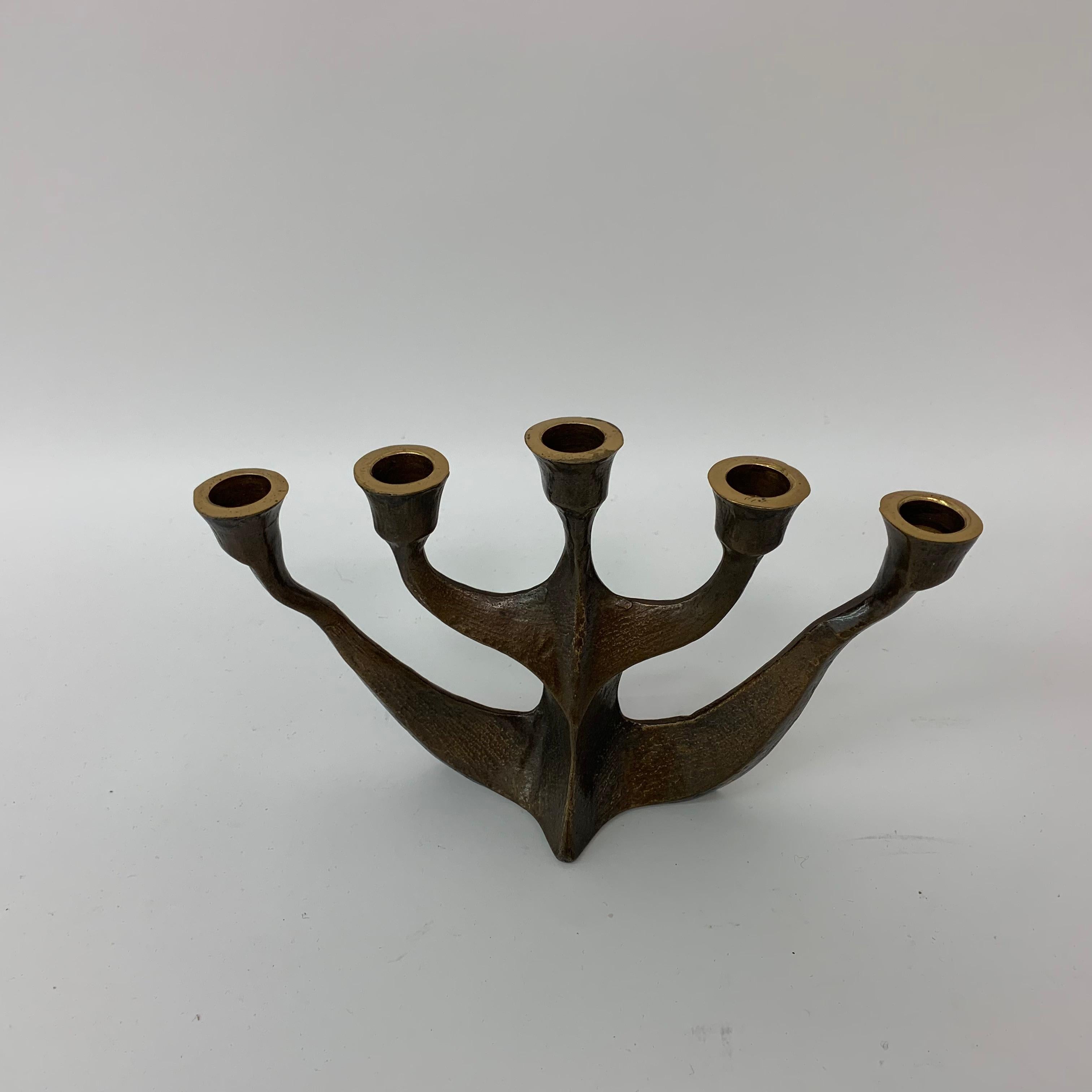 Late 20th Century Brutalist Candle Holder by Horst Dalbeck, 1970s, Germany For Sale