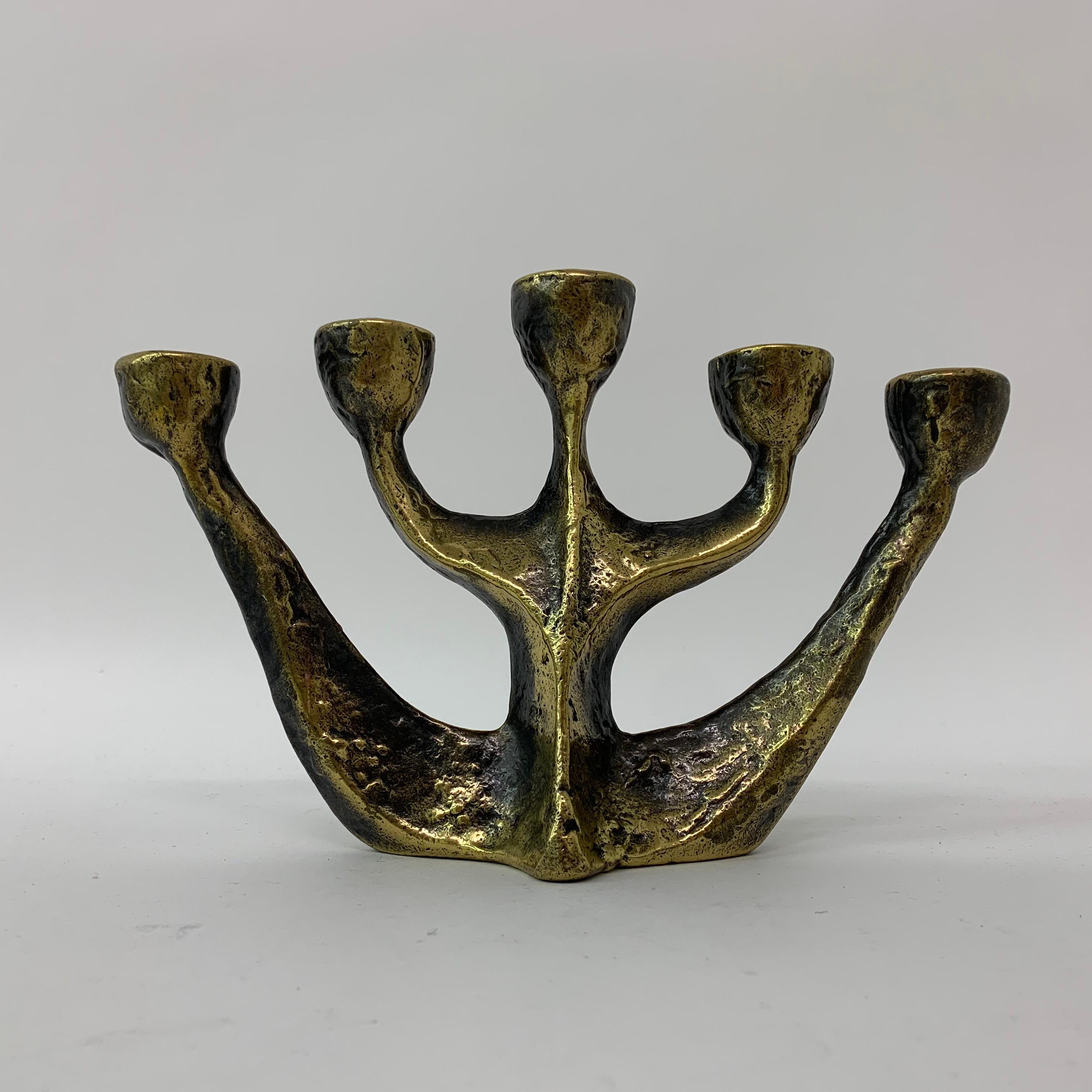 Late 20th Century Brutalist Candle Holder by Horst Dalbeck, 1970s, Germany For Sale