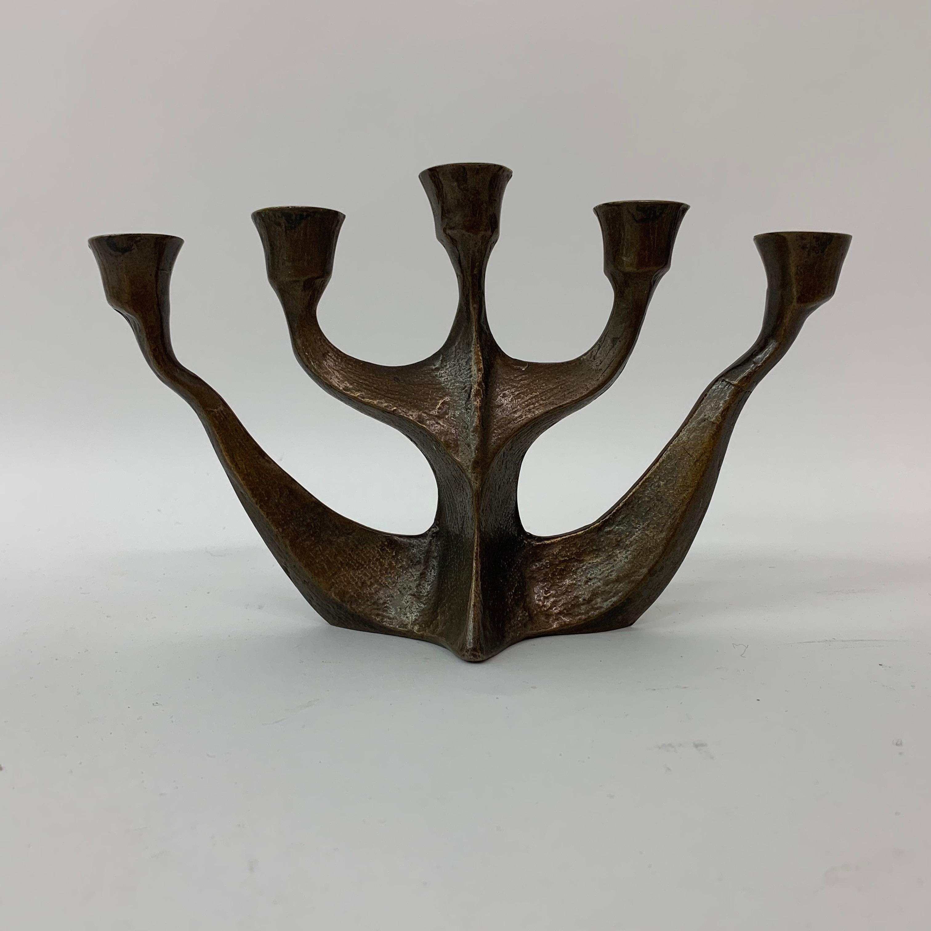 Brutalist Candle Holder by Horst Dalbeck, 1970s, Germany For Sale 1