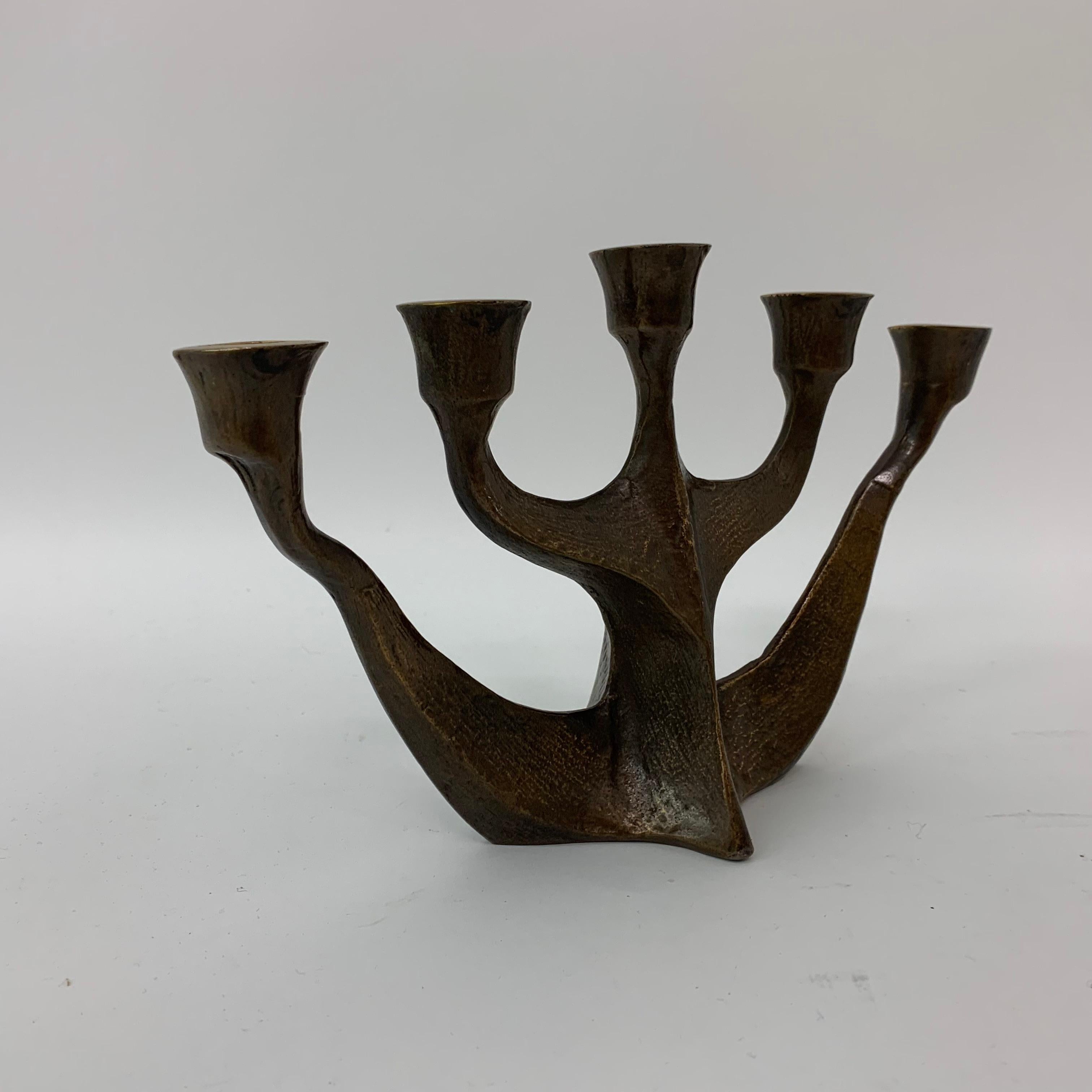 Brutalist Candle Holder by Horst Dalbeck, 1970s, Germany For Sale 3