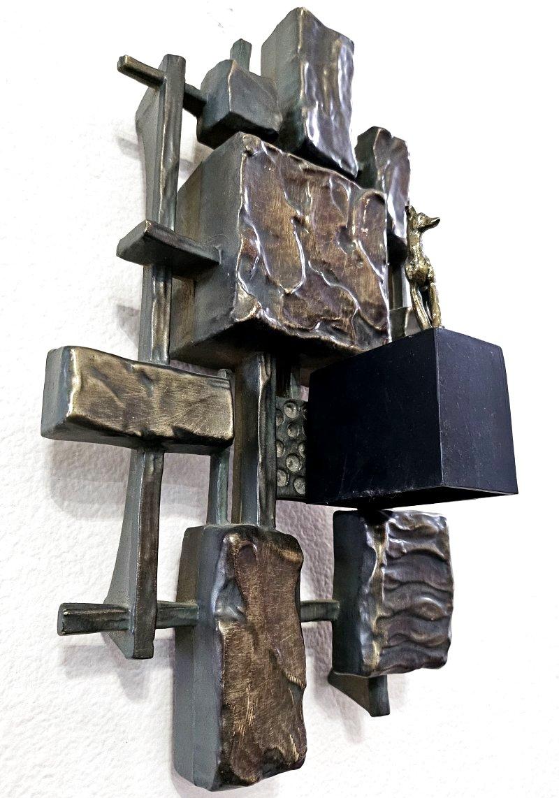 Other Brutalist Candle Sconce by Syroco - vintage, mid-century modern. For Sale