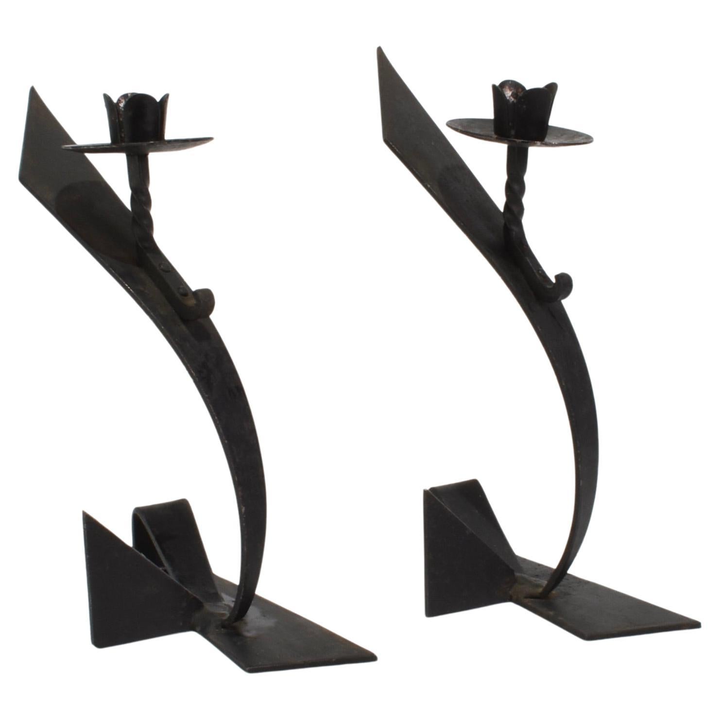 Brutalist Candleholder Set