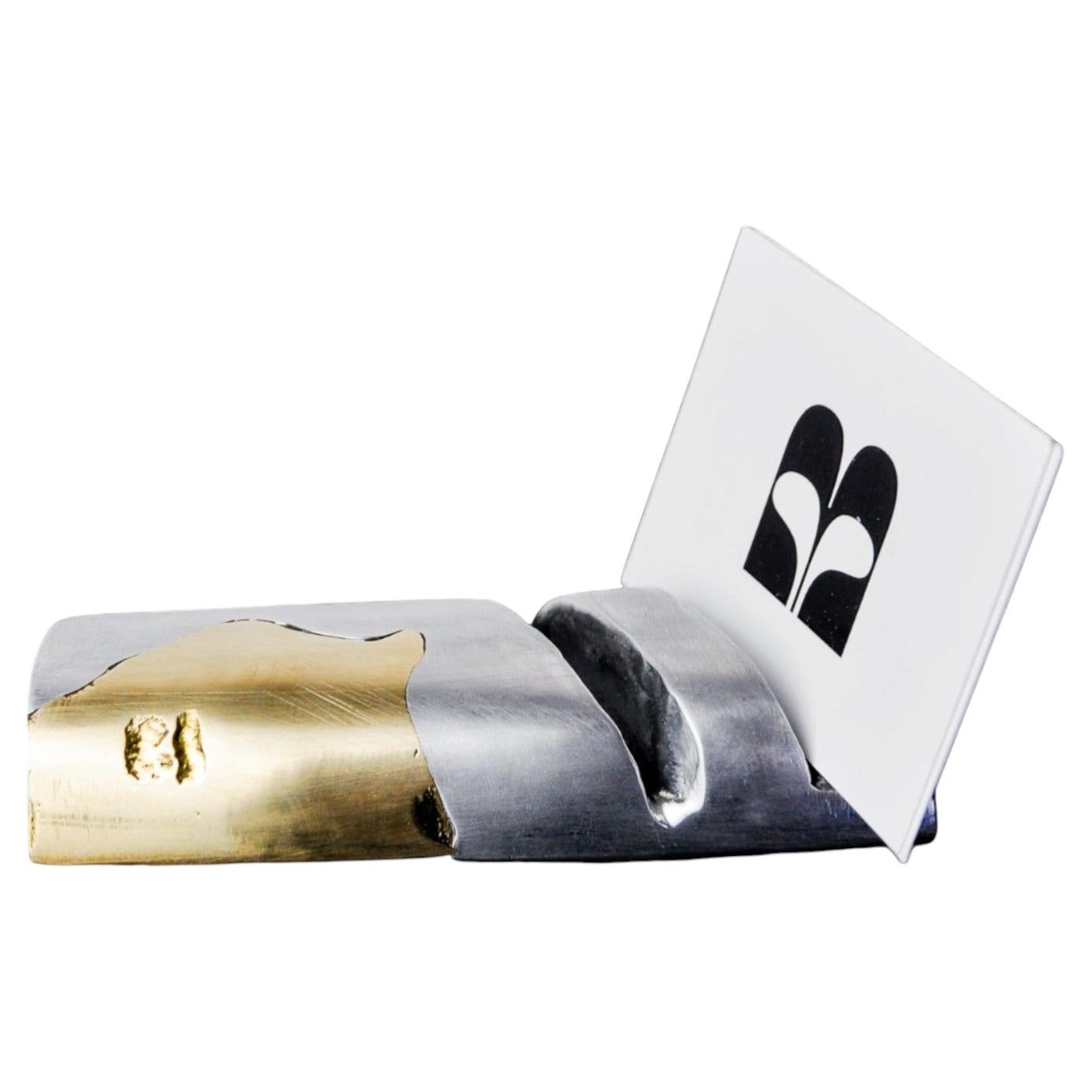Brutalist card holder by Arte3, 1980, Spain For Sale