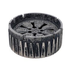 Brutalist Cast Aluminum Ashtray