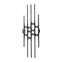 Brutalist Cast Aluminum Door Panel, 1960s, Style of Paul Evans