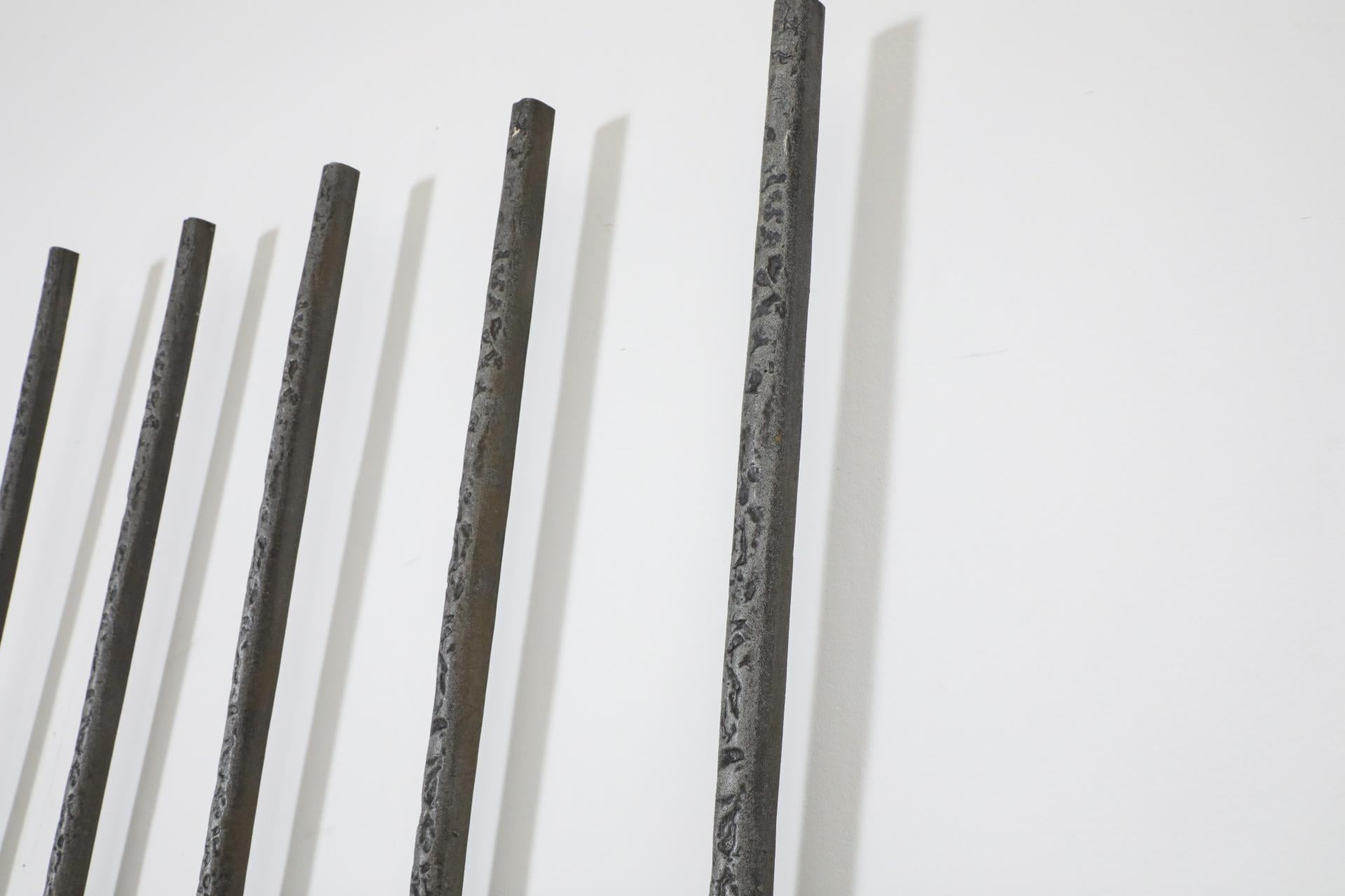 Panneau de porte brutaliste en aluminium coulé, Allemagne, années 1970 en vente 1