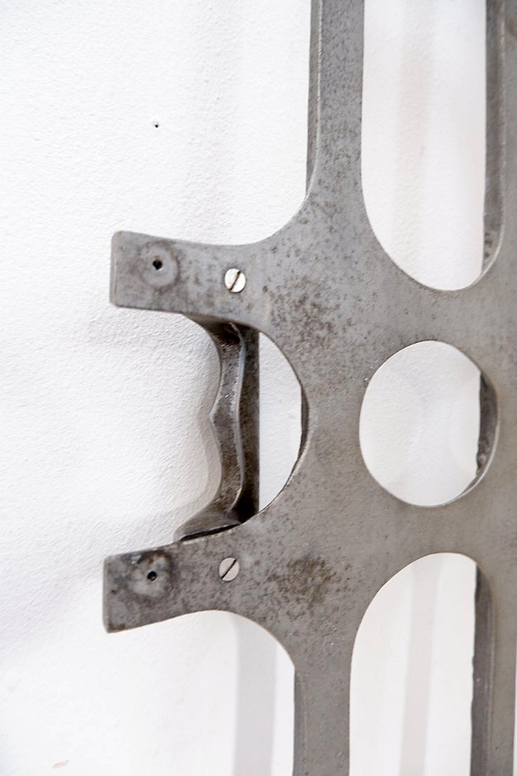 Brutalist Cast Aluminum Door Panel in the style of Paul Evans, 1960s For Sale 6