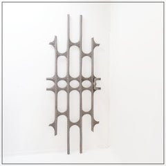 Brutalistische Türverkleidung aus Aluminiumguss im Stil von Paul Evans, 1960er Jahre