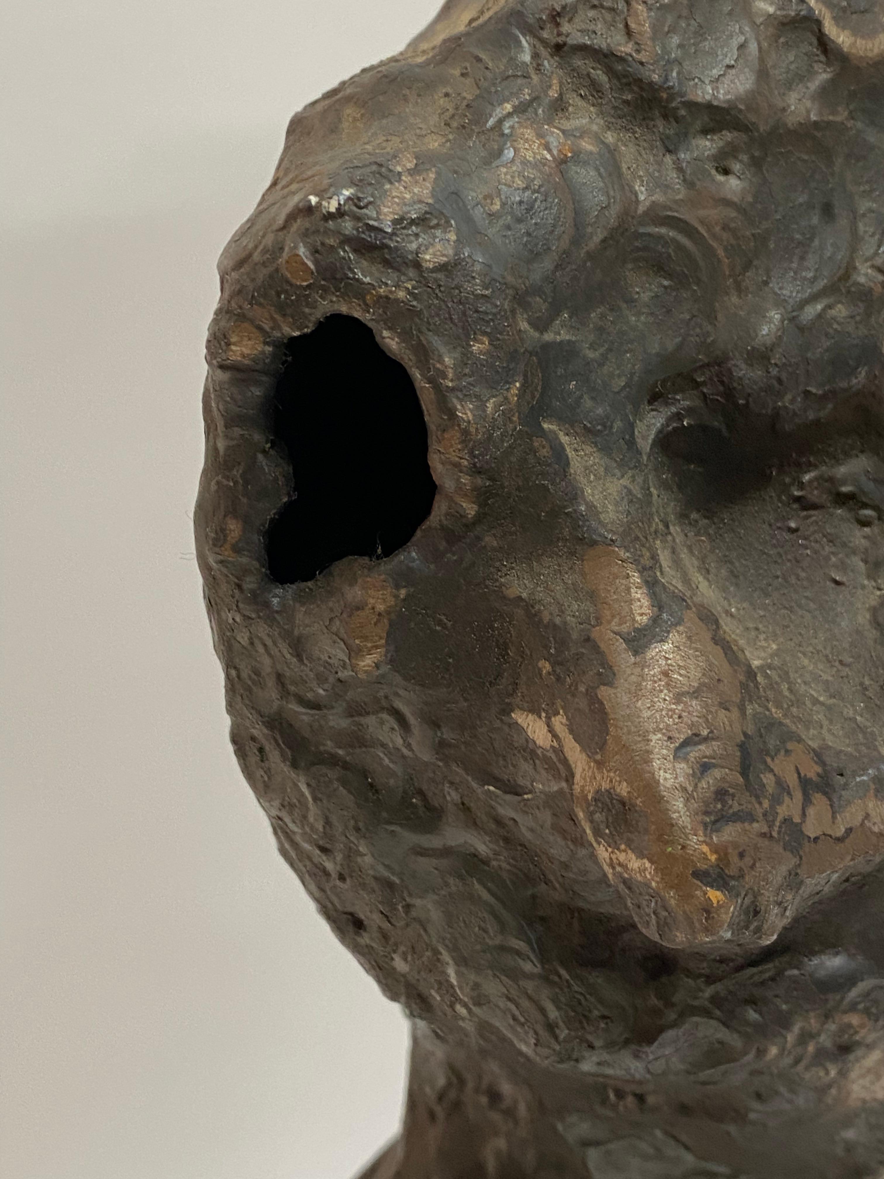 Sculpture de nu féminin en acier coulé et découpé au chalumeau de style brutaliste en vente 3