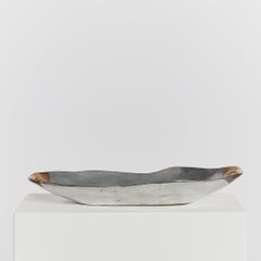 Brutalist Cast Brass and Aluminium Serving Bowl / Platter by David Marshall