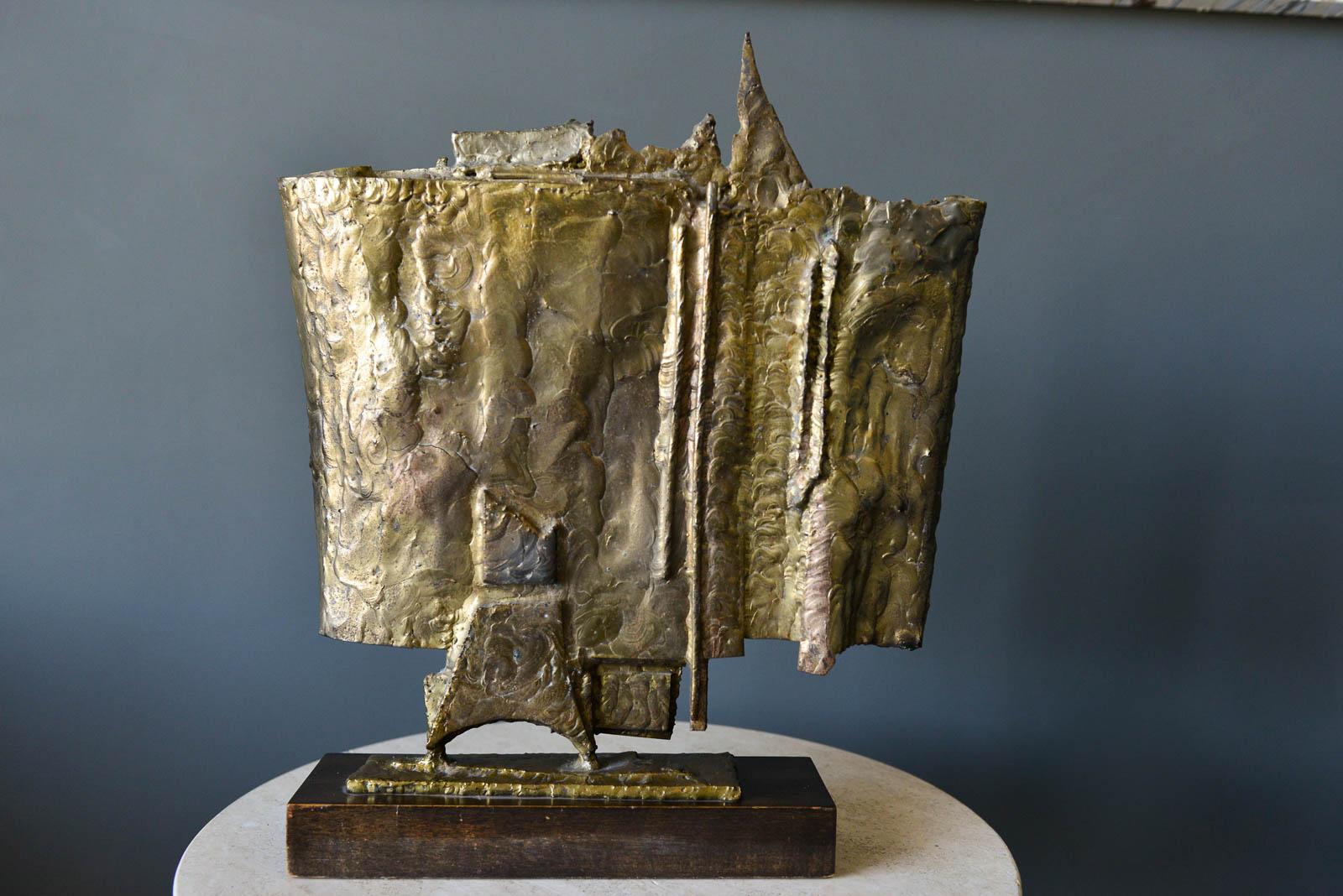 Brutalistische Bronzeguss-Skulptur:: 1964 (Brutalismus)