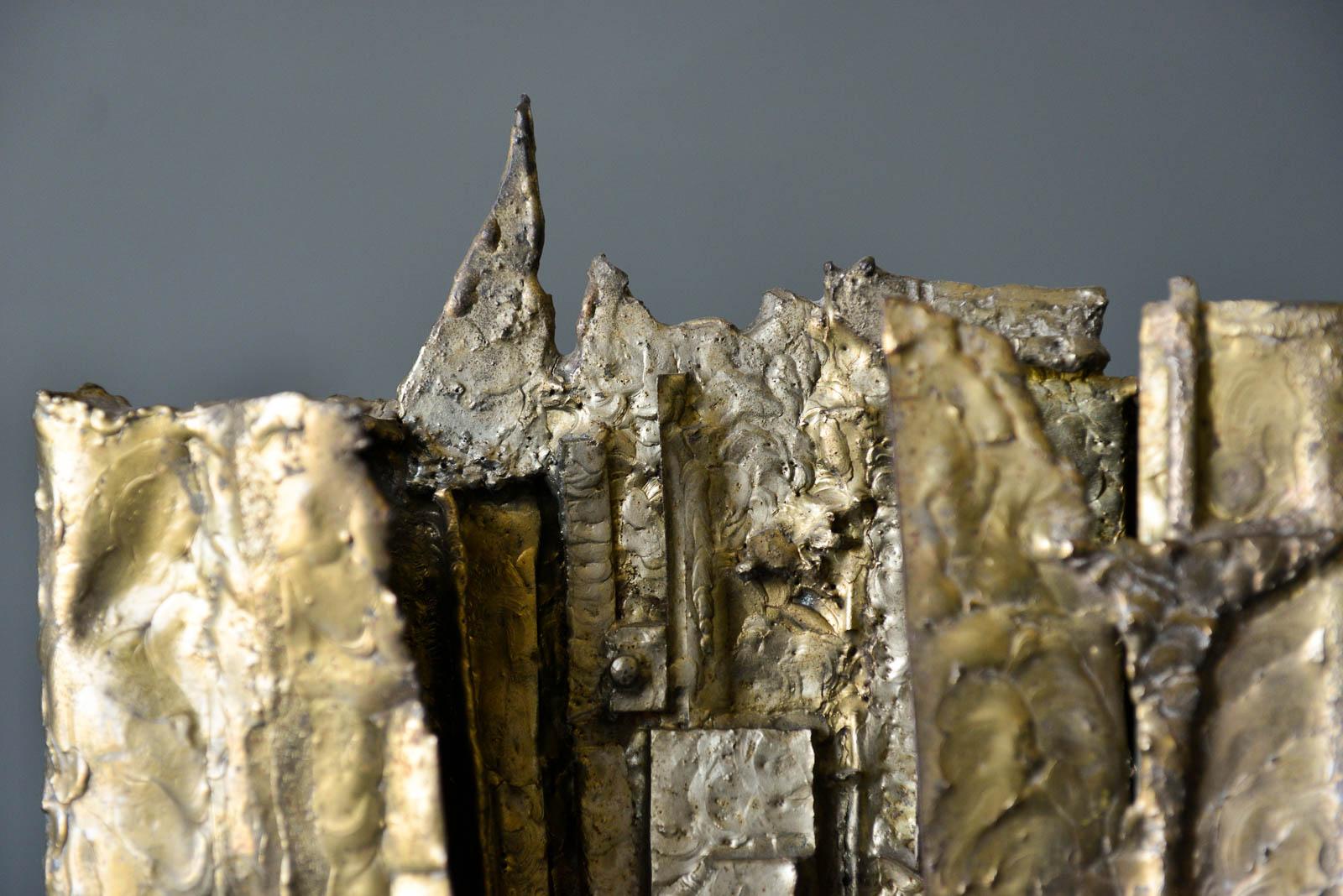 Brutalistische Bronzeguss-Skulptur:: 1964 1