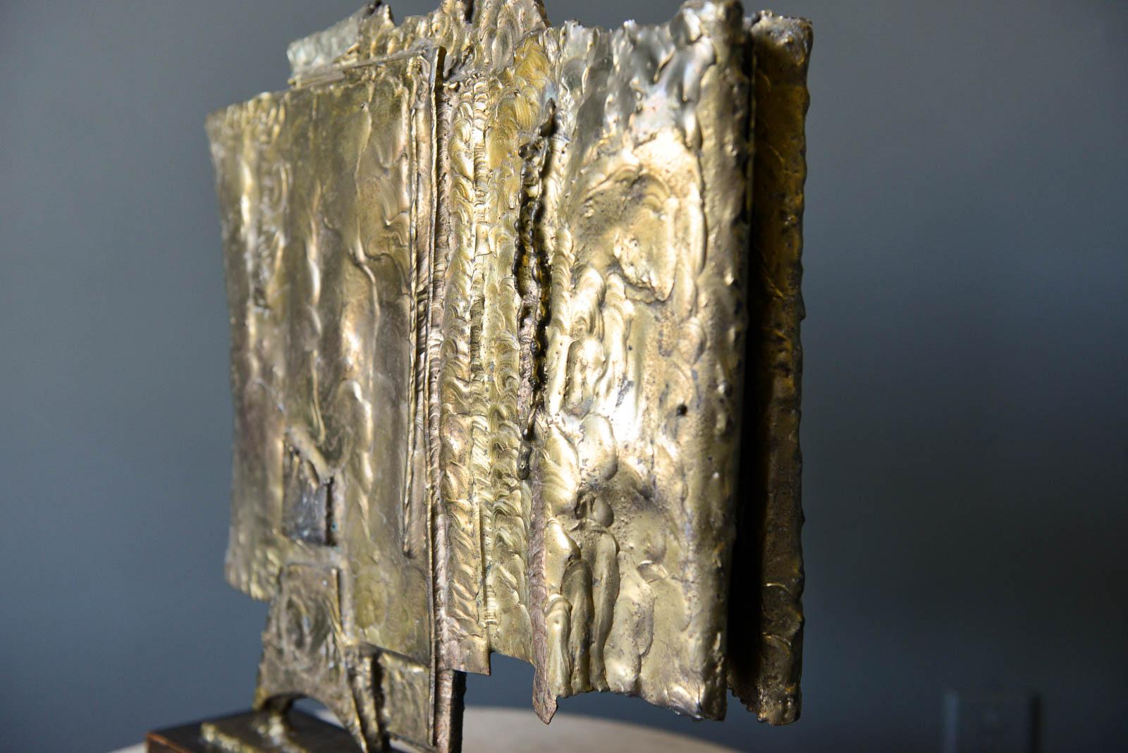 Brutalistische Bronzeguss-Skulptur:: 1964 2