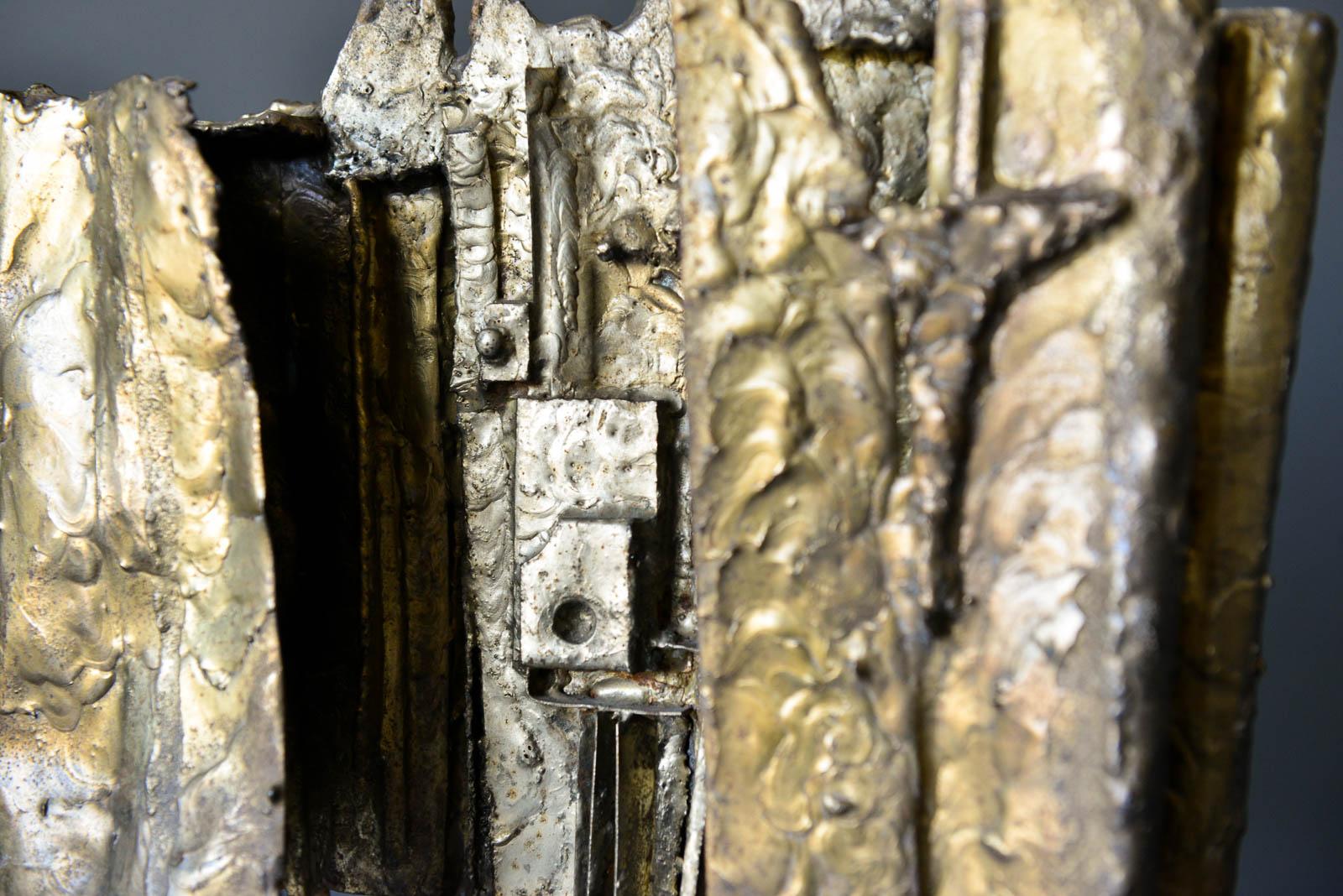 Brutalistische Bronzeguss-Skulptur:: 1964 3