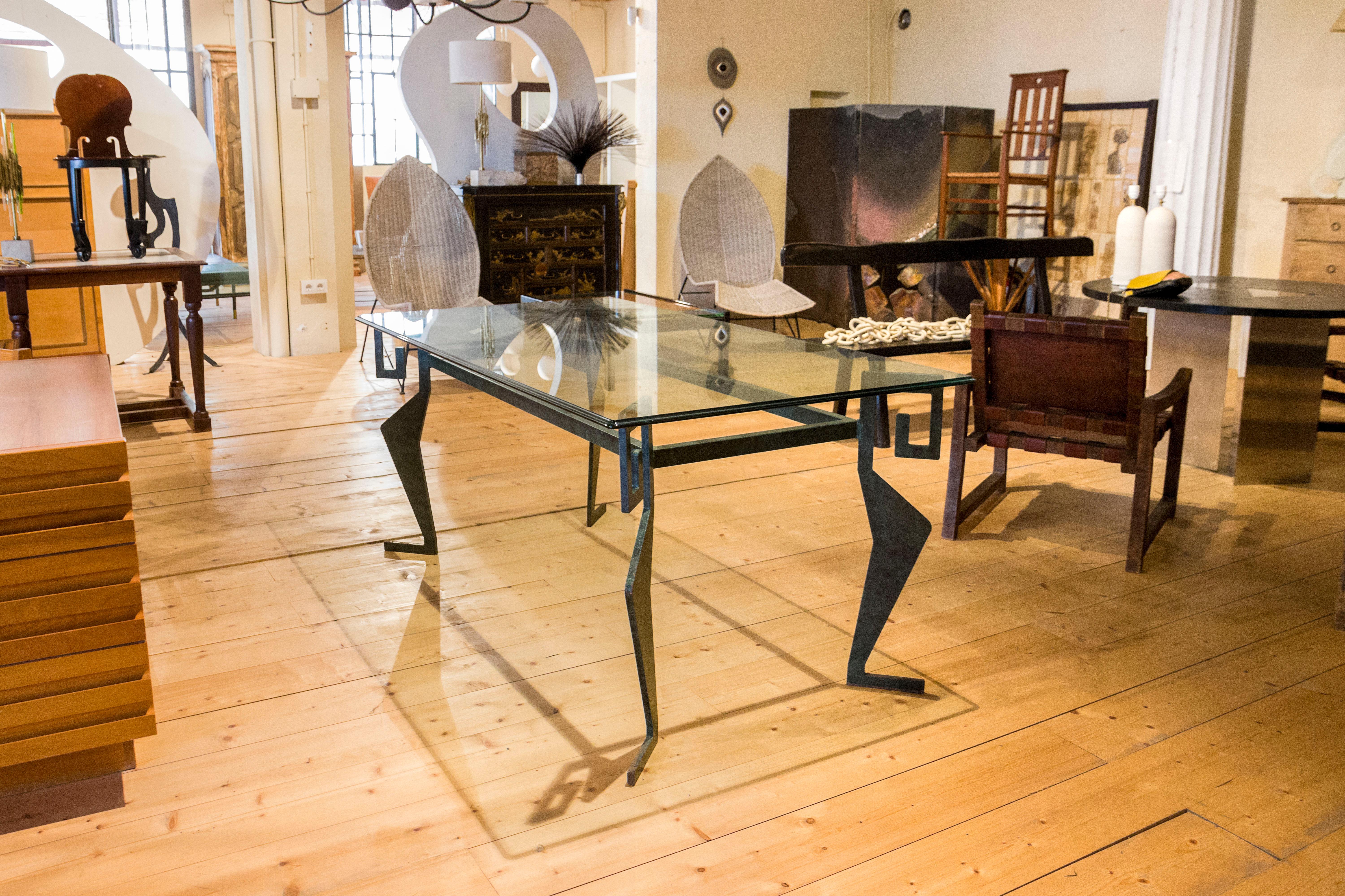 Tavolo da centro brutalista in ghisa di Valenti, CIRCA 1970, Spagna in vendita 2