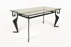 Table centrale en fonte brutaliste par Valenti, vers 1970, Espagne