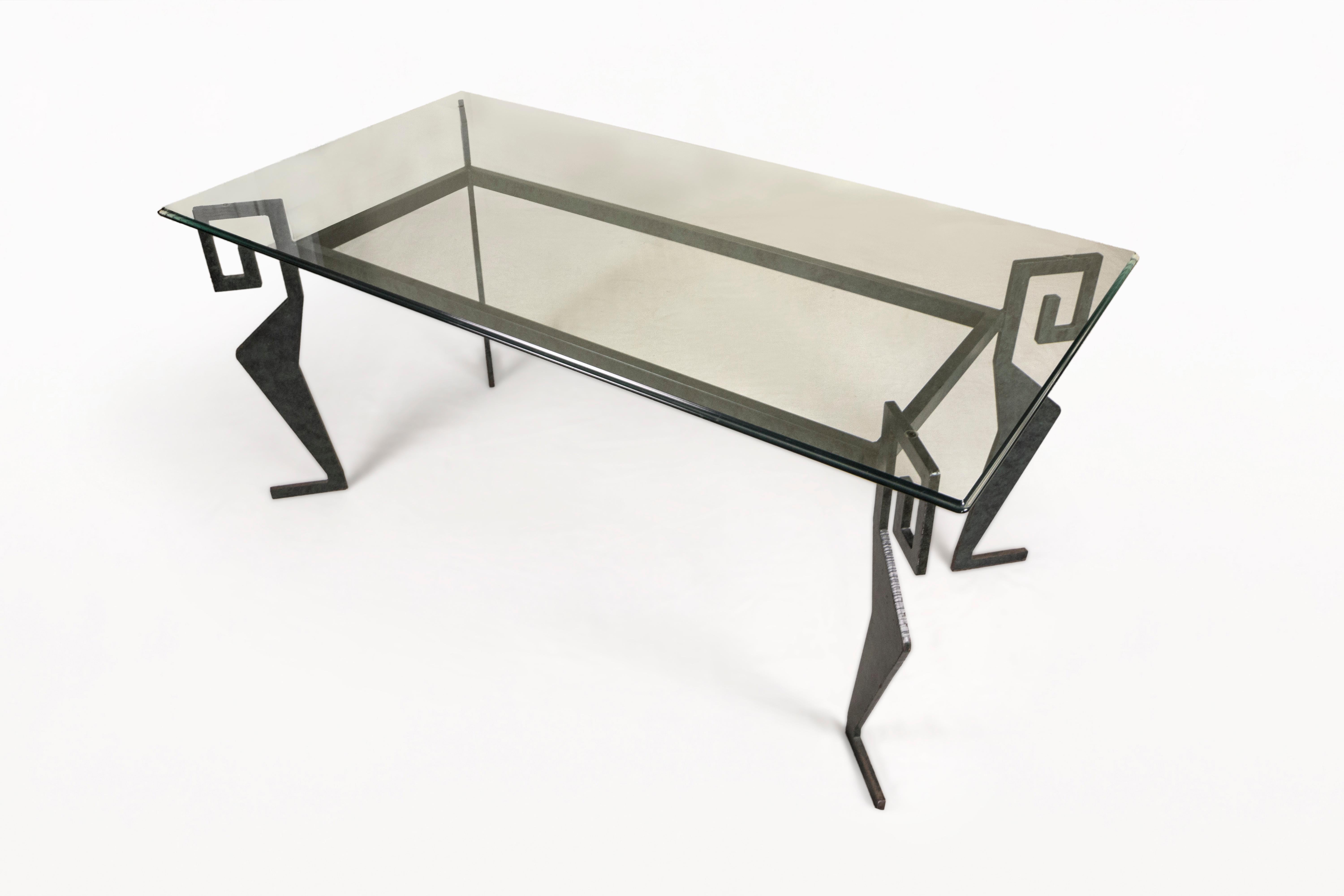 Spagnolo Tavolo da centro brutalista in ghisa di Valenti, CIRCA 1970, Spagna in vendita