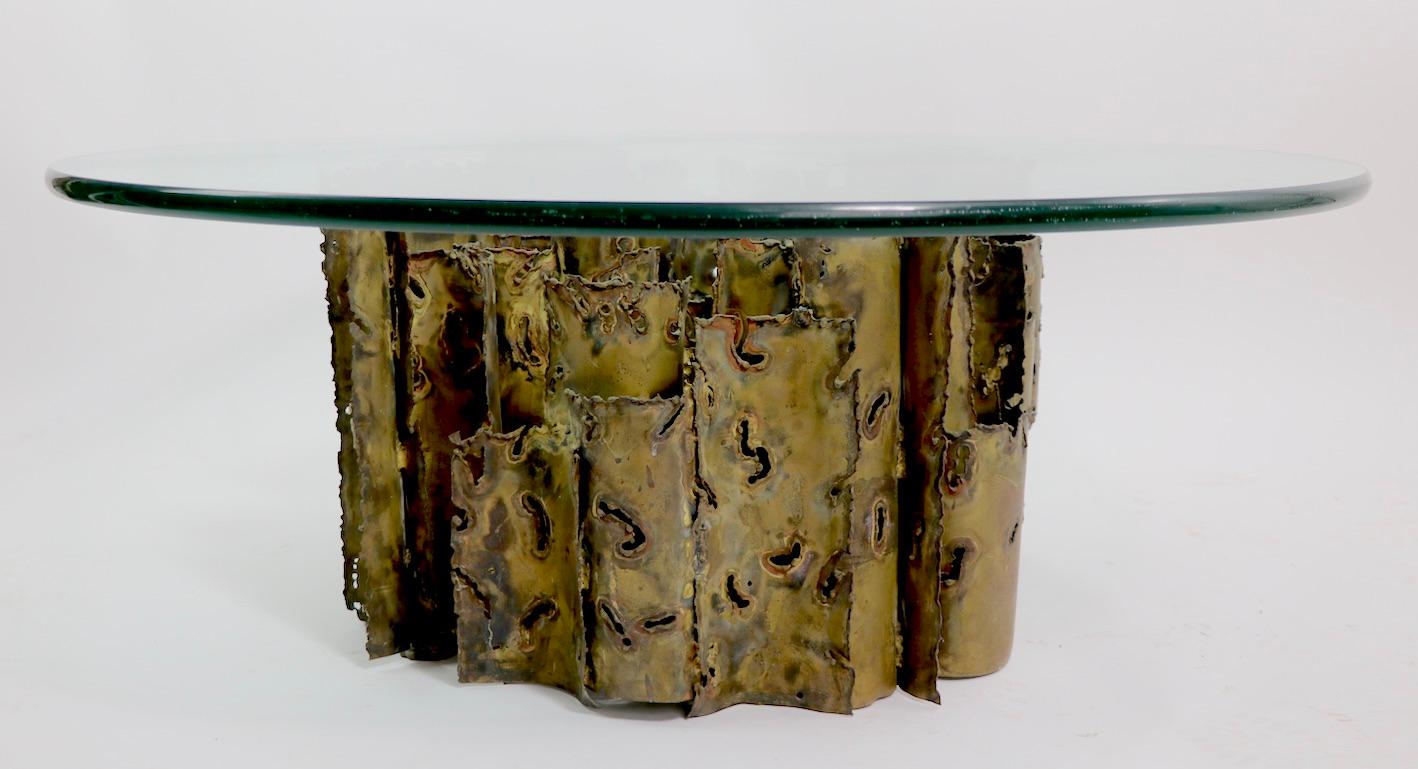 20th Century Brutalist Cathedral Coffee Table by Silas Seandel For Sale