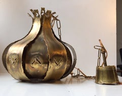 Brutalist Ceiling Lamp by Svend Aage Holm-Sørensen, 1960s