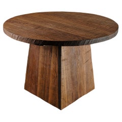 Brutalist Center Table N1 in Solid Oakwood, 160