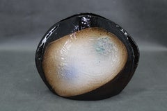 Brutalist Ceramic Art Vase, Czechoslovakia, 1970s