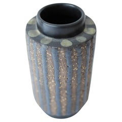 Brutalist ceramic art vase 'Ringo'  by Mari Simmulson for Upsala Ekeby, Sweden
