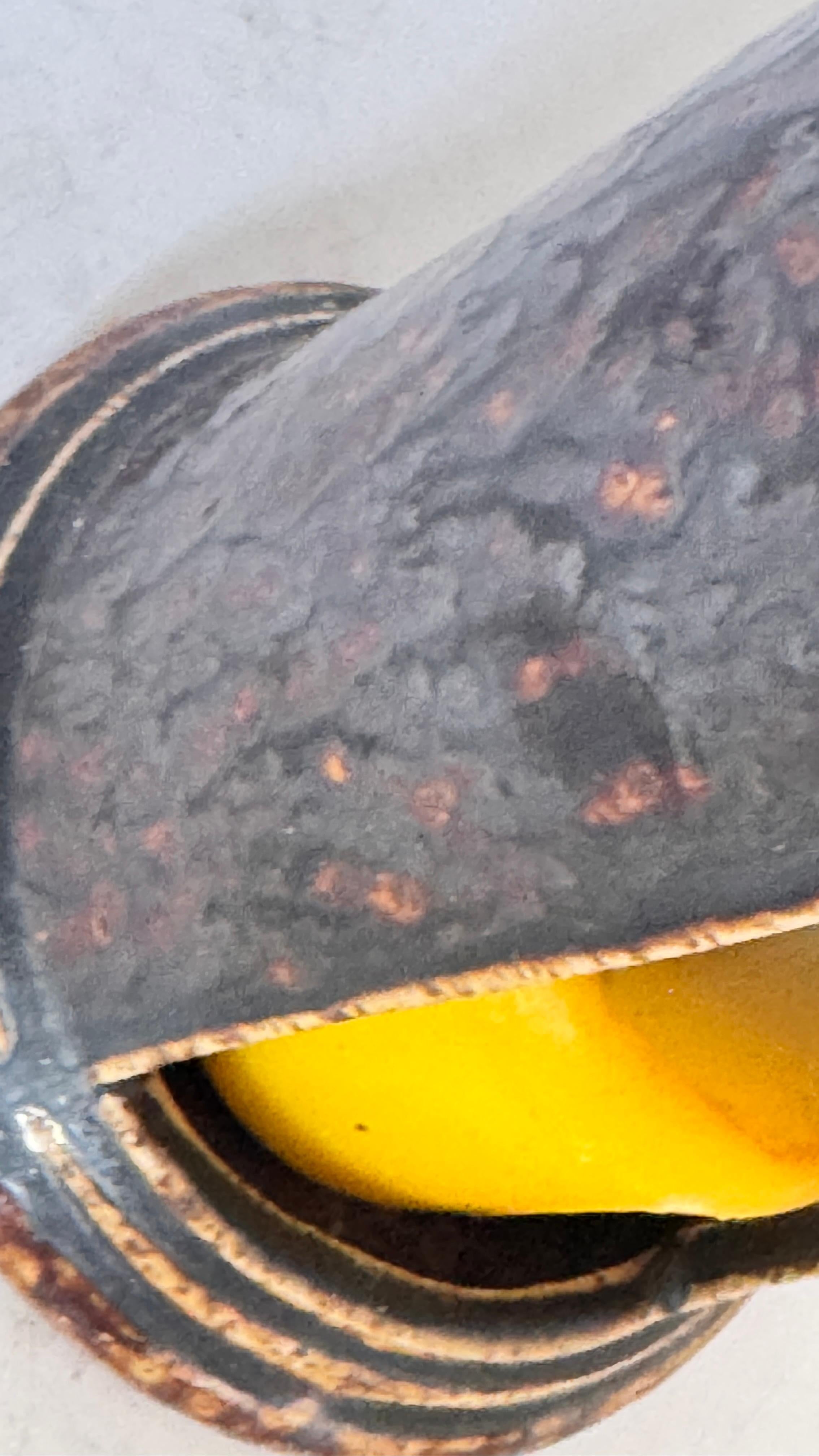 Brutalistischer Keramik-Kerzenhalter - Frankreich, 1960er Jahre im Angebot 7