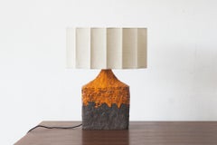 Brutalist Ceramic Lamp, 1970s