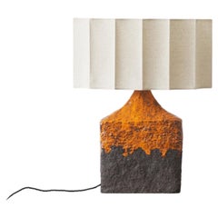 Brutalist Ceramic Lamp, 1970s