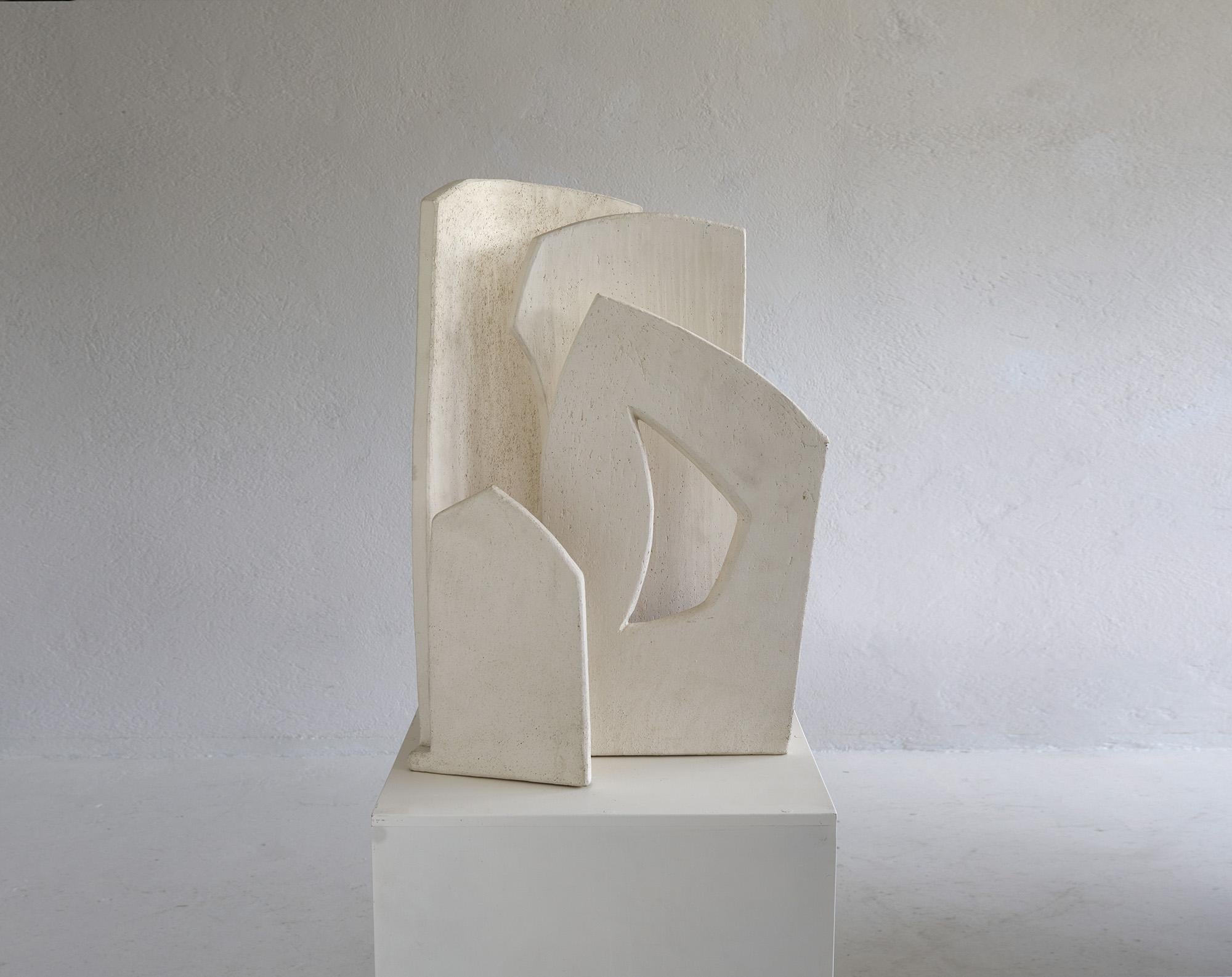 Brutalist ceramic lighting sculpture, France 1970-1980 In Good Condition For Sale In Renens, CH