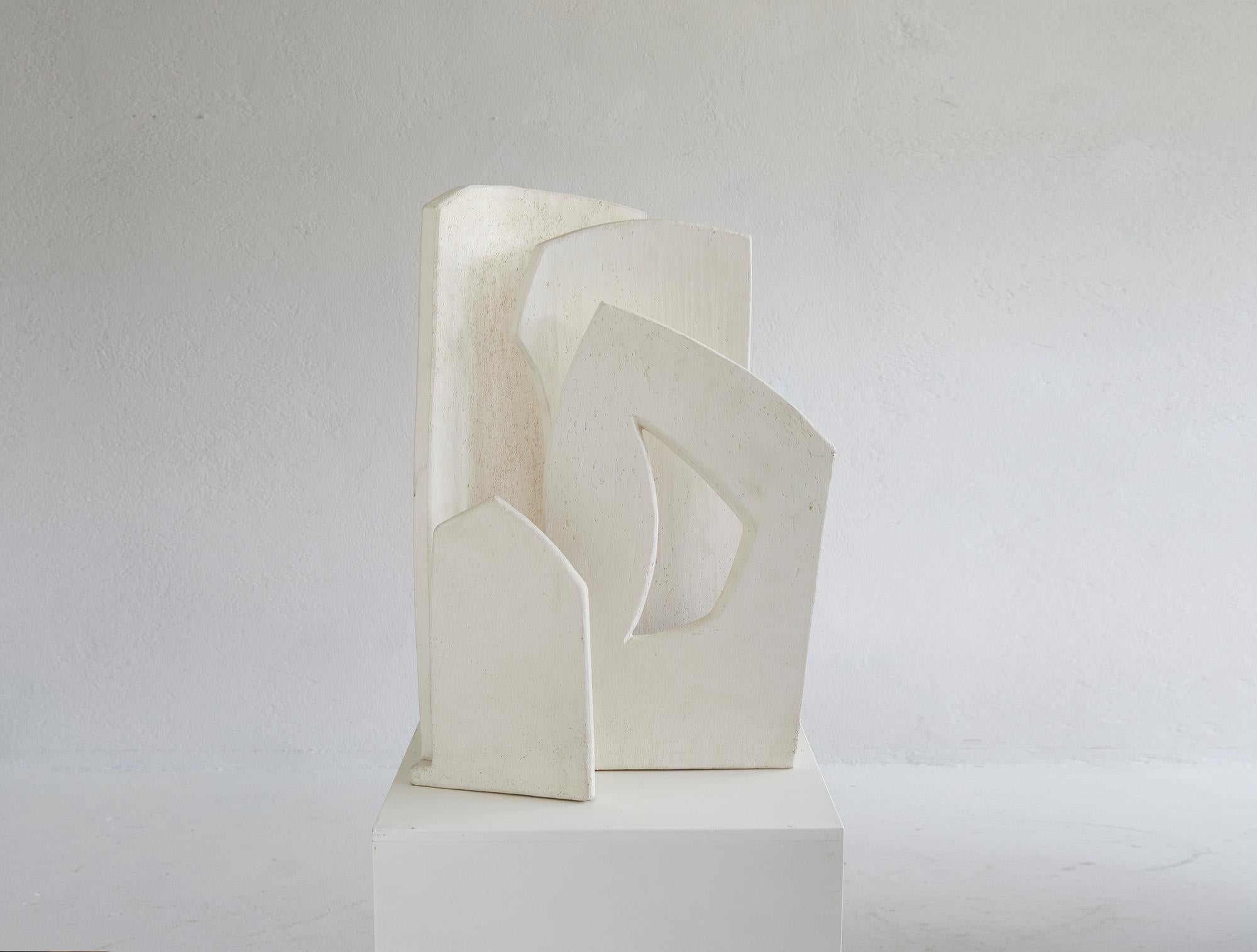Late 20th Century Brutalist ceramic lighting sculpture, France 1970-1980 For Sale