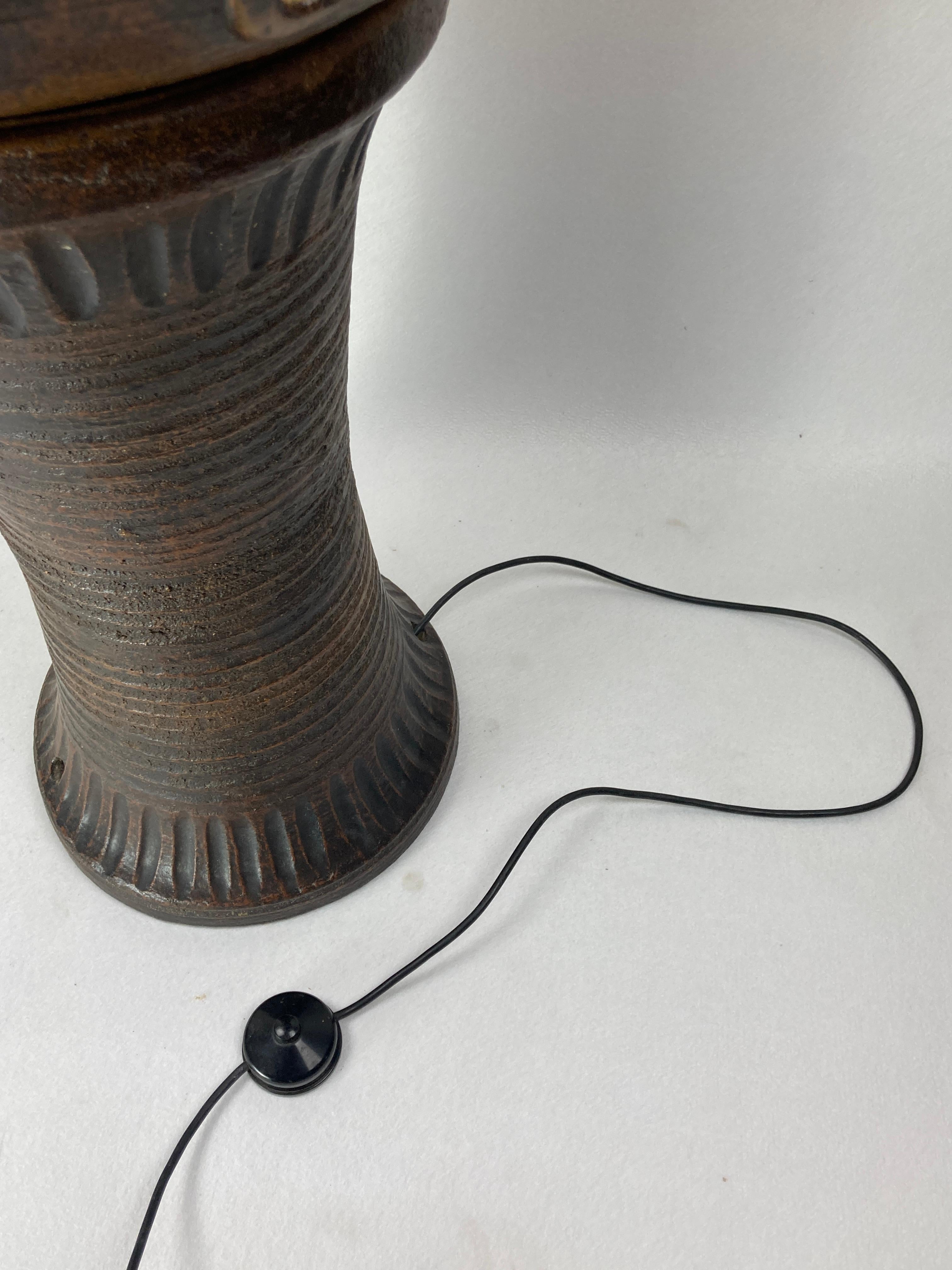 Lámpara de pie Brutalista de cerámica en forma de seta 100cm, años 60 en venta 10