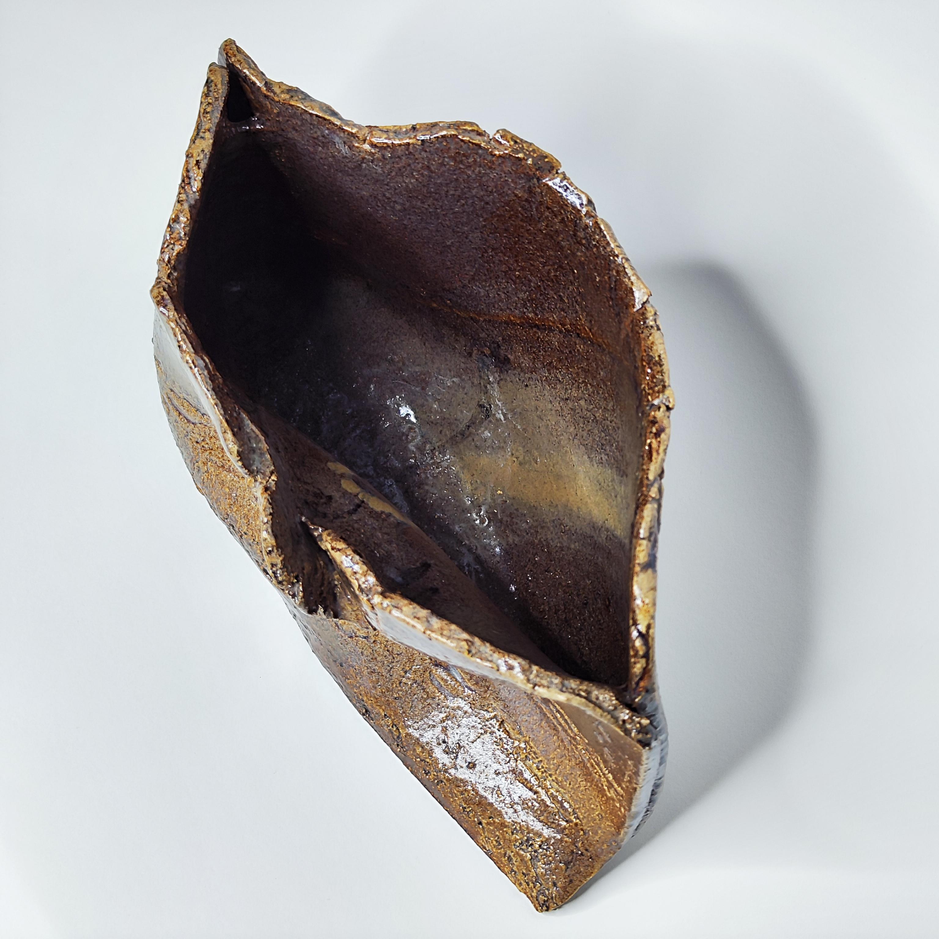 Brutalist ceramic sculpture vase - 1960s - France - La Borne - 60s 5