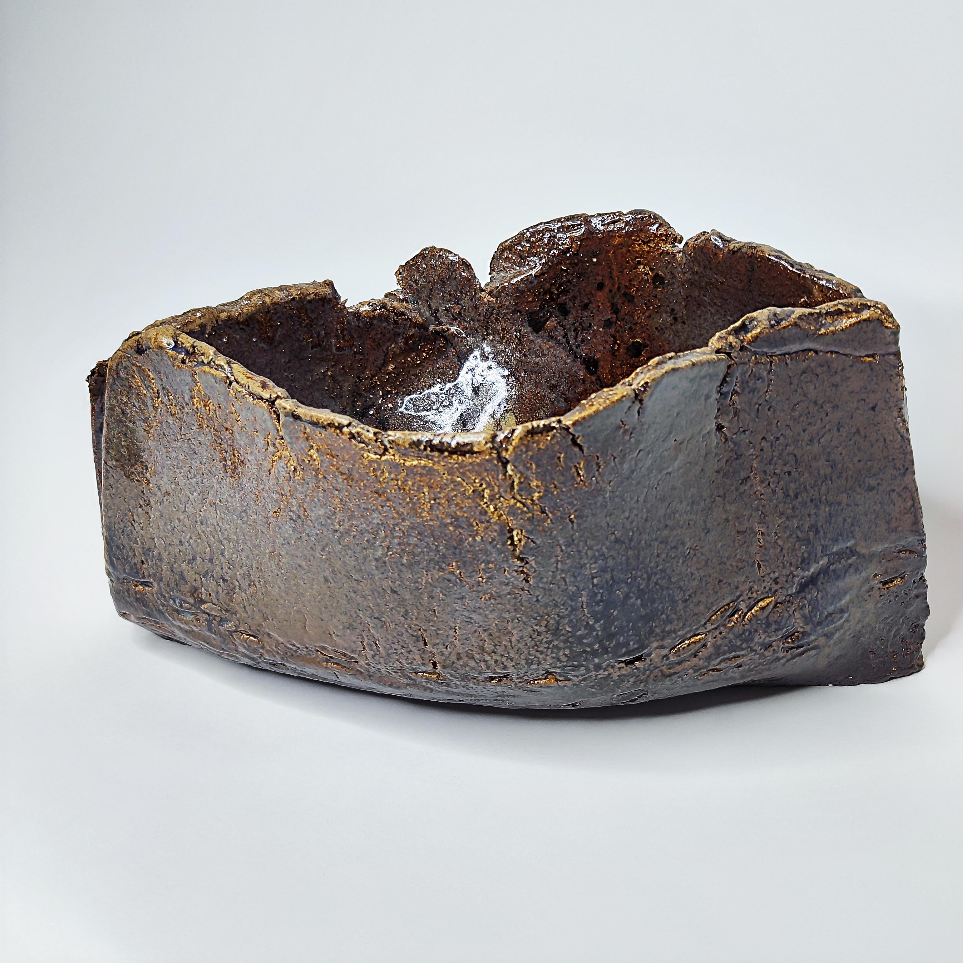 Brutalist ceramic sculpture vase - 1960s - France - La Borne - 60s 6