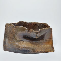 Brutalist ceramic sculpture vase - 1960s - France - La Borne - 60s