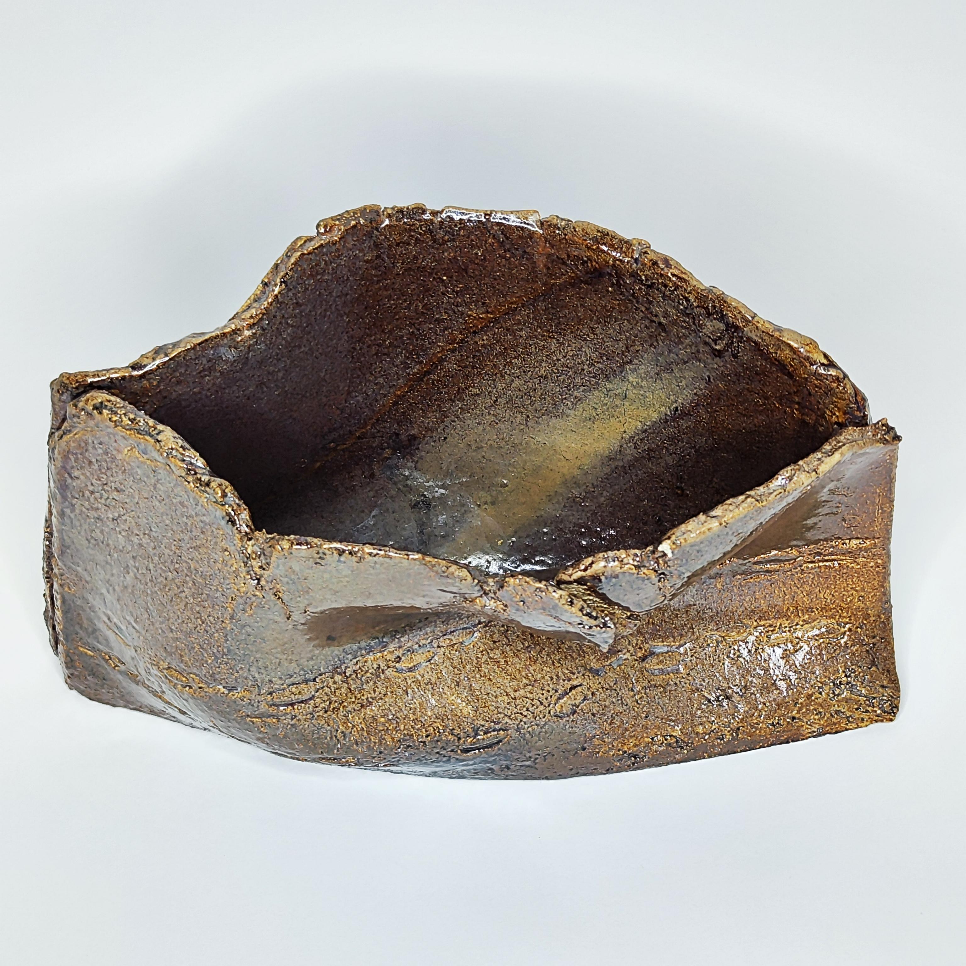 Brutalist ceramic sculpture vase - 1960s - France - La Borne - 60s 1