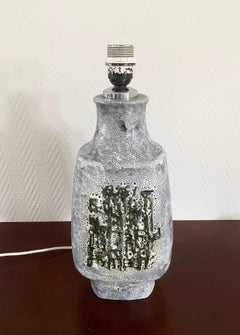Brutalist Ceramic Table Lamp by Walter Gerhards, ca. 1960s