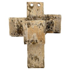 Vaso in ceramica brutalista, anni 
60