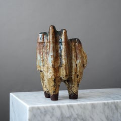 Brutalist Ceramic Vase by Helmut Friedrich Schäffenacker. Germany, 1960s